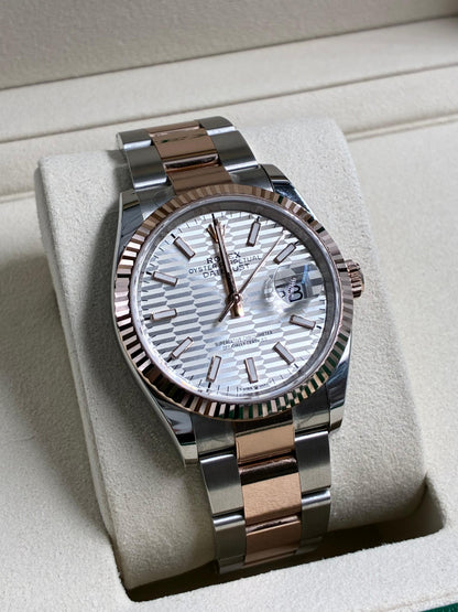 Rolex Datejust 36 126231 Silver Index Fluted Oyster 2024