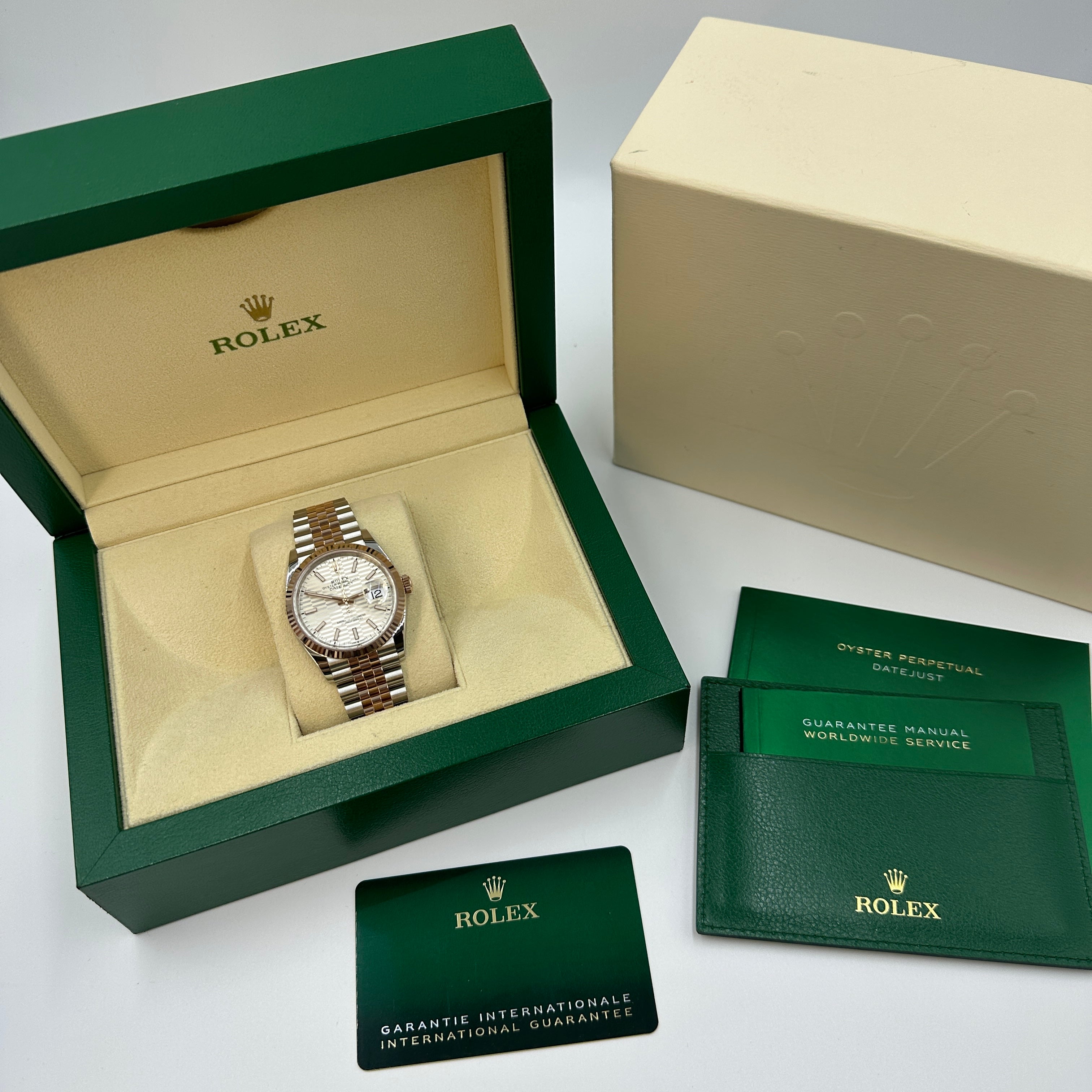 Rolex Datejust 36 126231 Silver Index Fluted Jubilee 2024