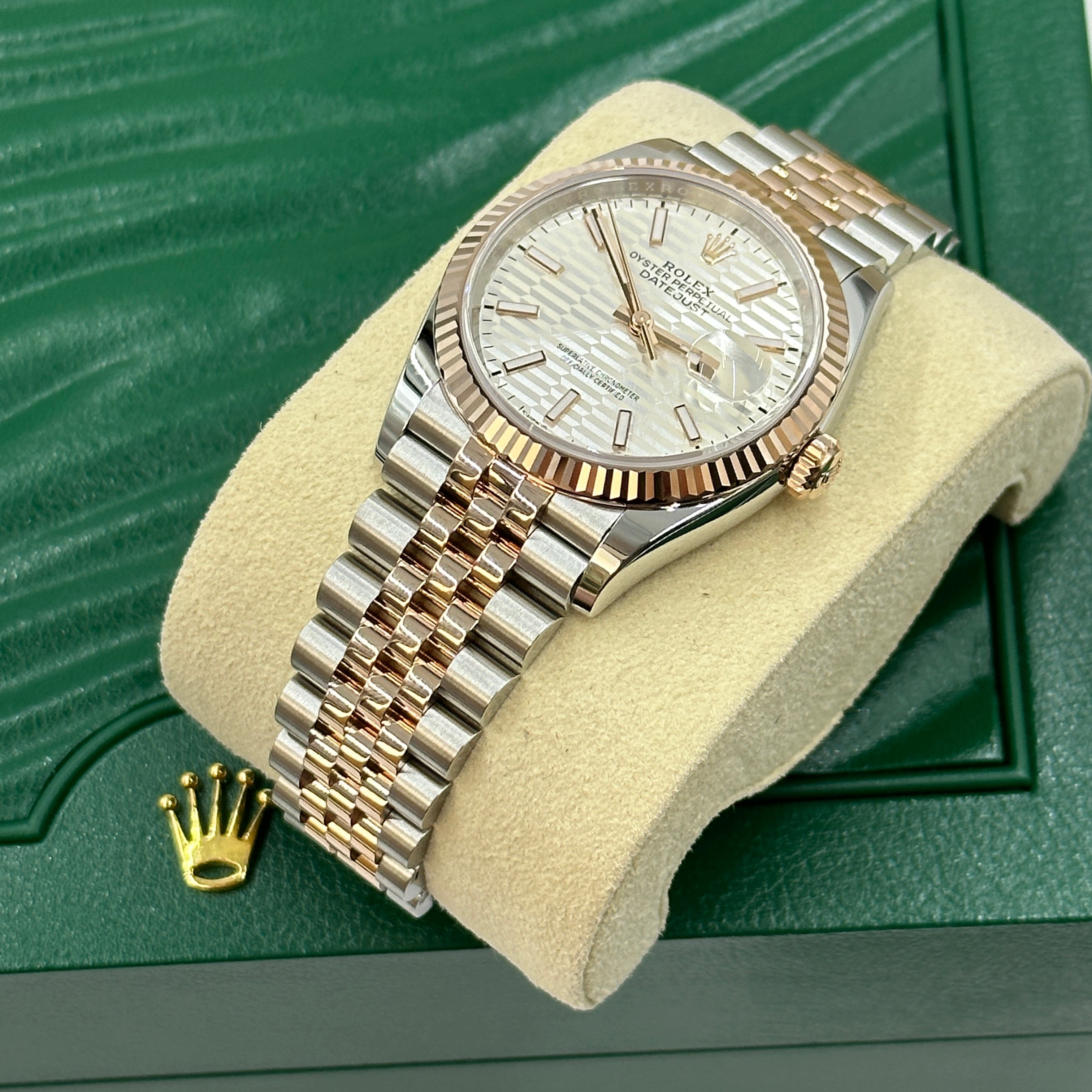 Rolex Datejust 36 126231 Silver Index Fluted Jubilee 2024