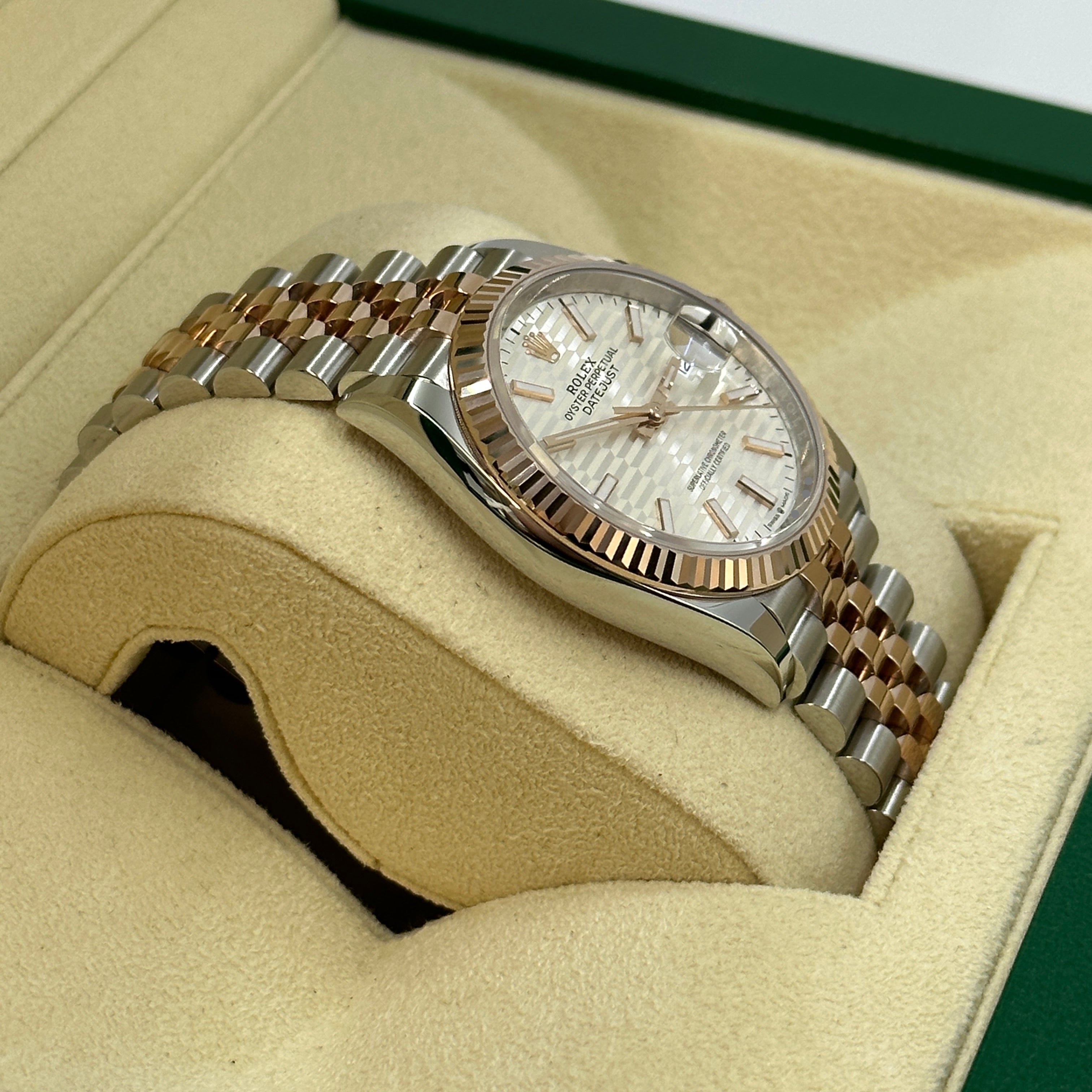 Rolex Datejust 36 126231 Silver Index Fluted Jubilee 2024