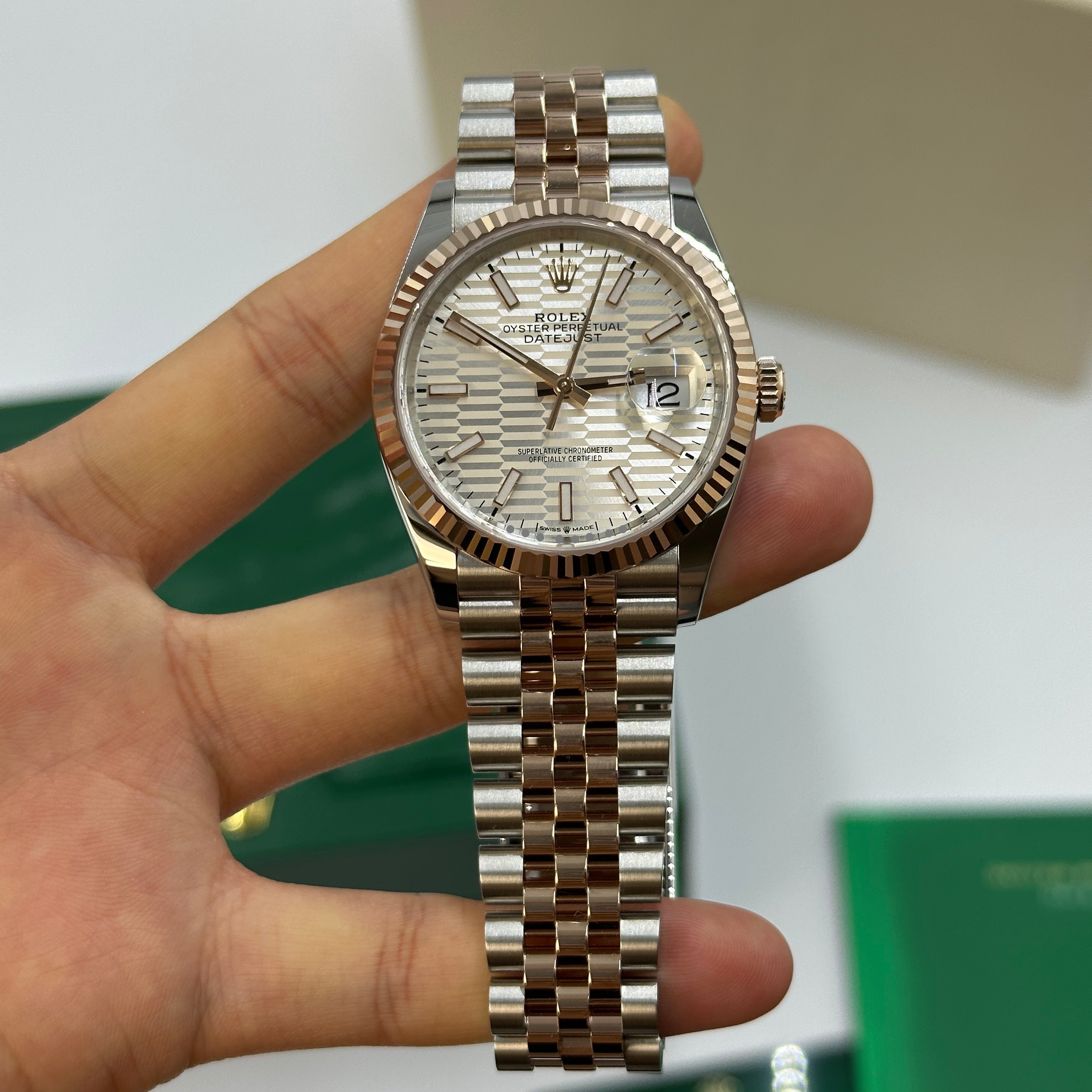 Rolex Datejust 36 126231 Silver Index Fluted Jubilee 2024