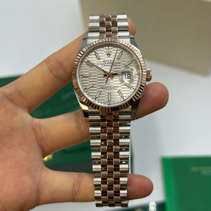 Rolex Datejust 36 126231 Silver Index Fluted Jubilee 2024