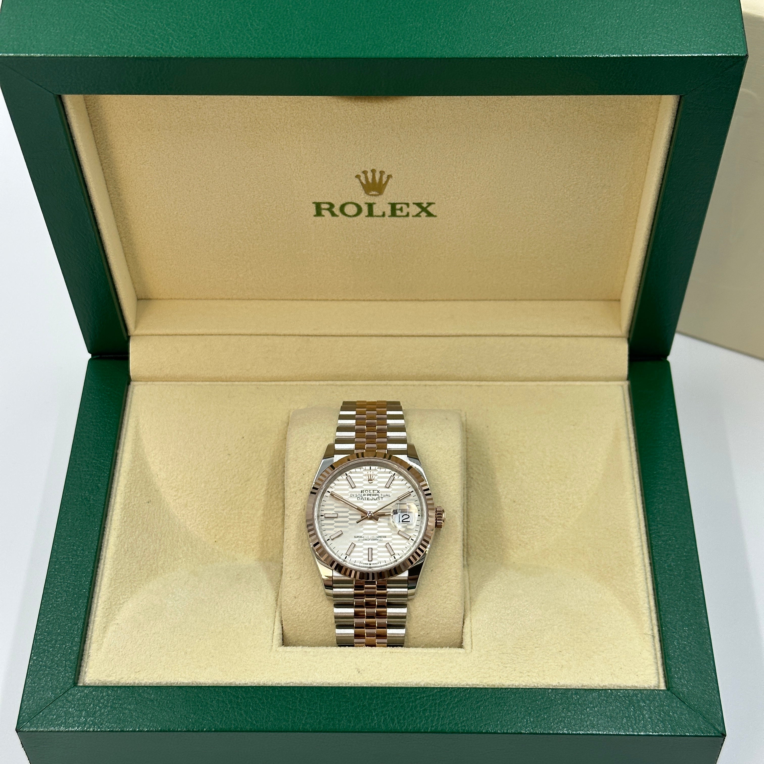 Rolex Datejust 36 126231 Silver Index Fluted Jubilee 2024