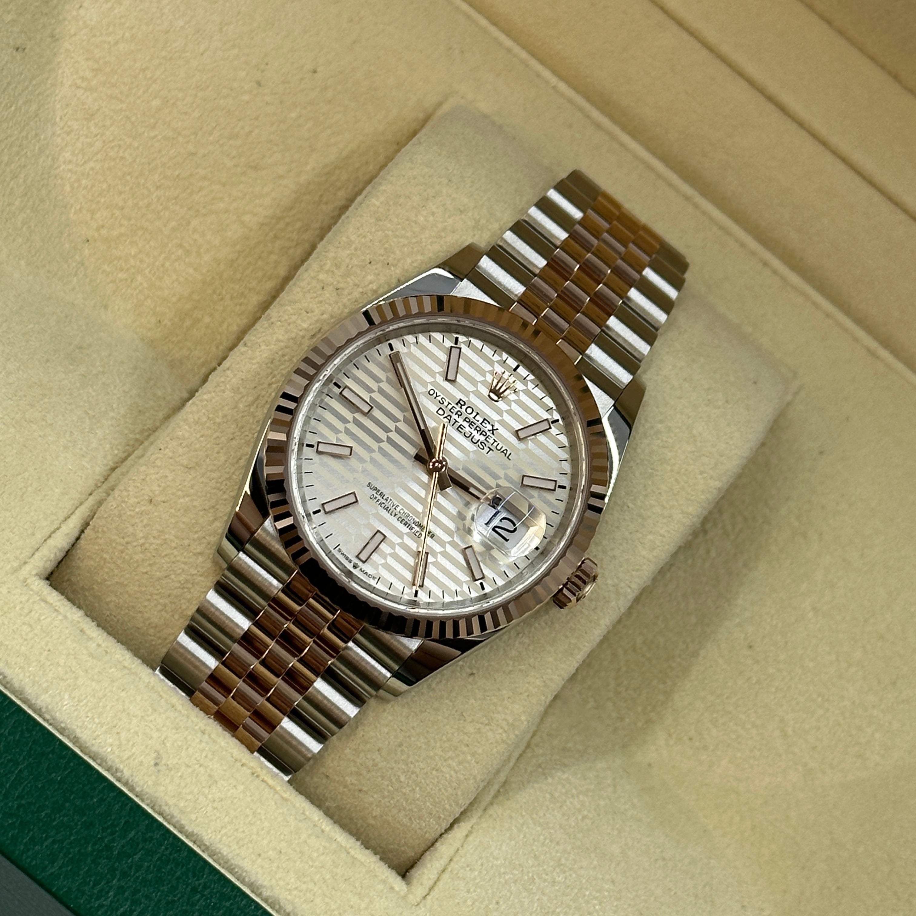 Rolex Datejust 36 126231 Silver Index Fluted Jubilee 2024