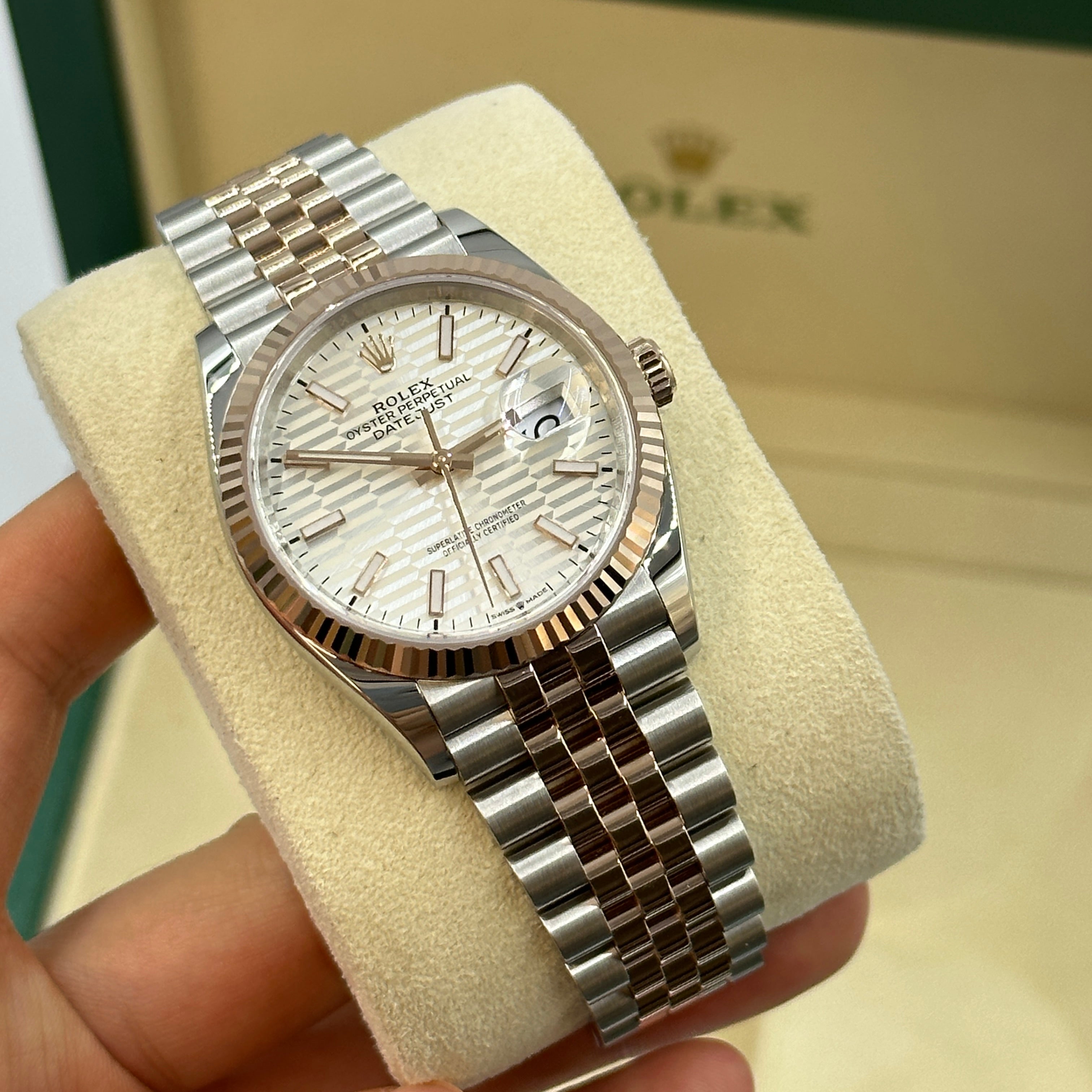 Rolex Datejust 36 126231 Silver Index Fluted Jubilee 2024