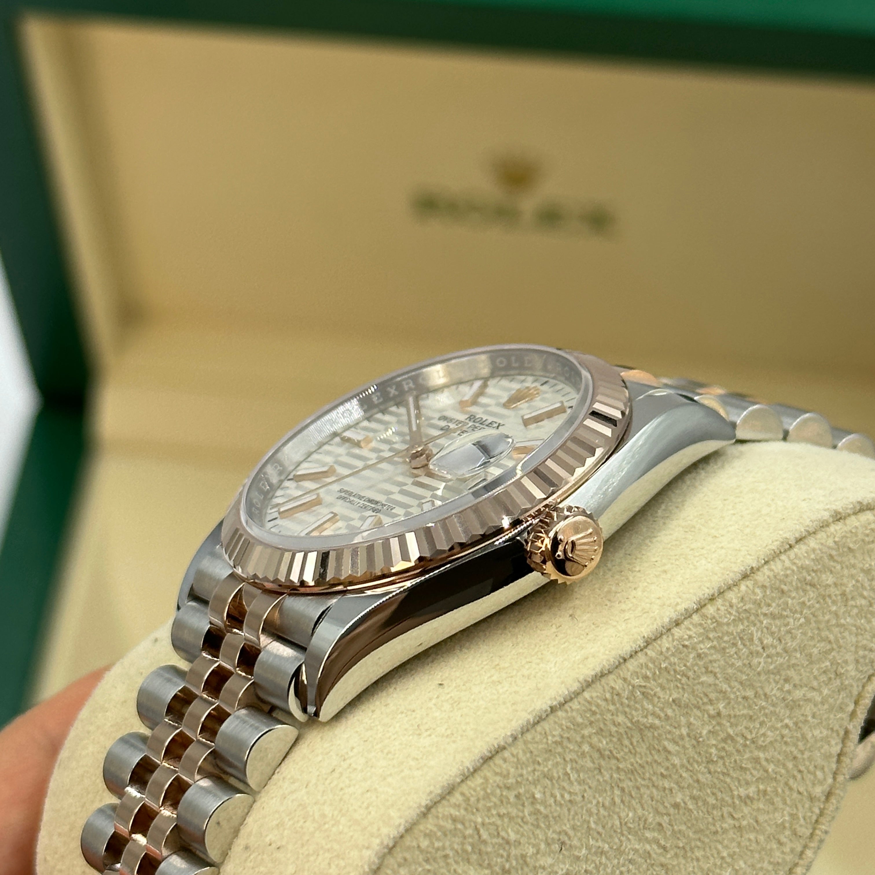 Rolex Datejust 36 126231 Silver Index Fluted Jubilee 2024