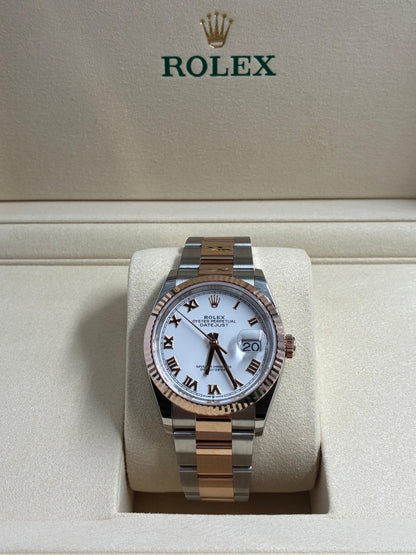Rolex Datejust 36 126231 White Roman Oyster 2026