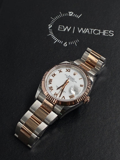 Rolex Datejust 36 126231 White Roman Oyster 2025