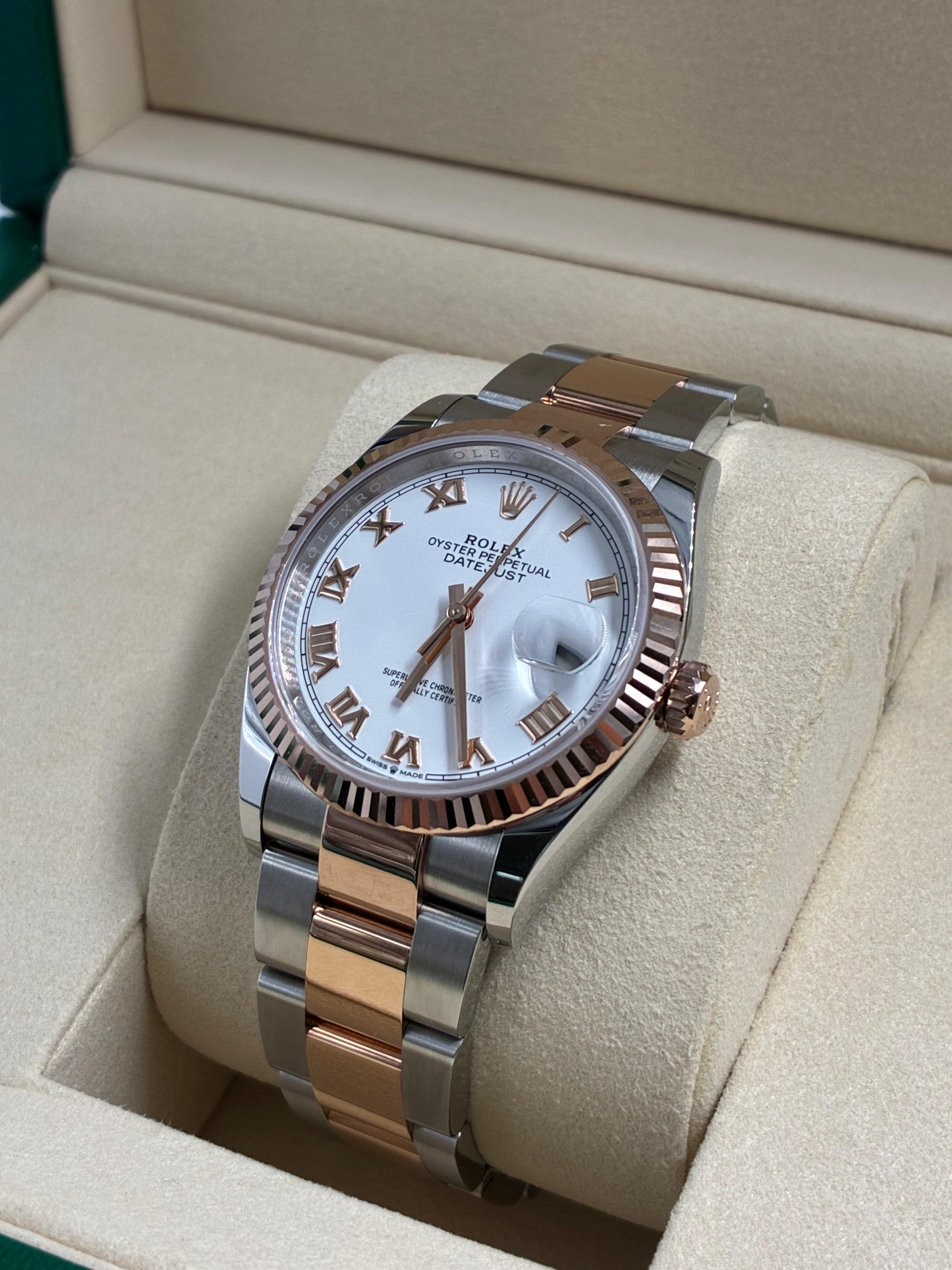 Rolex Datejust 36 126231 White Roman Oyster 2026
