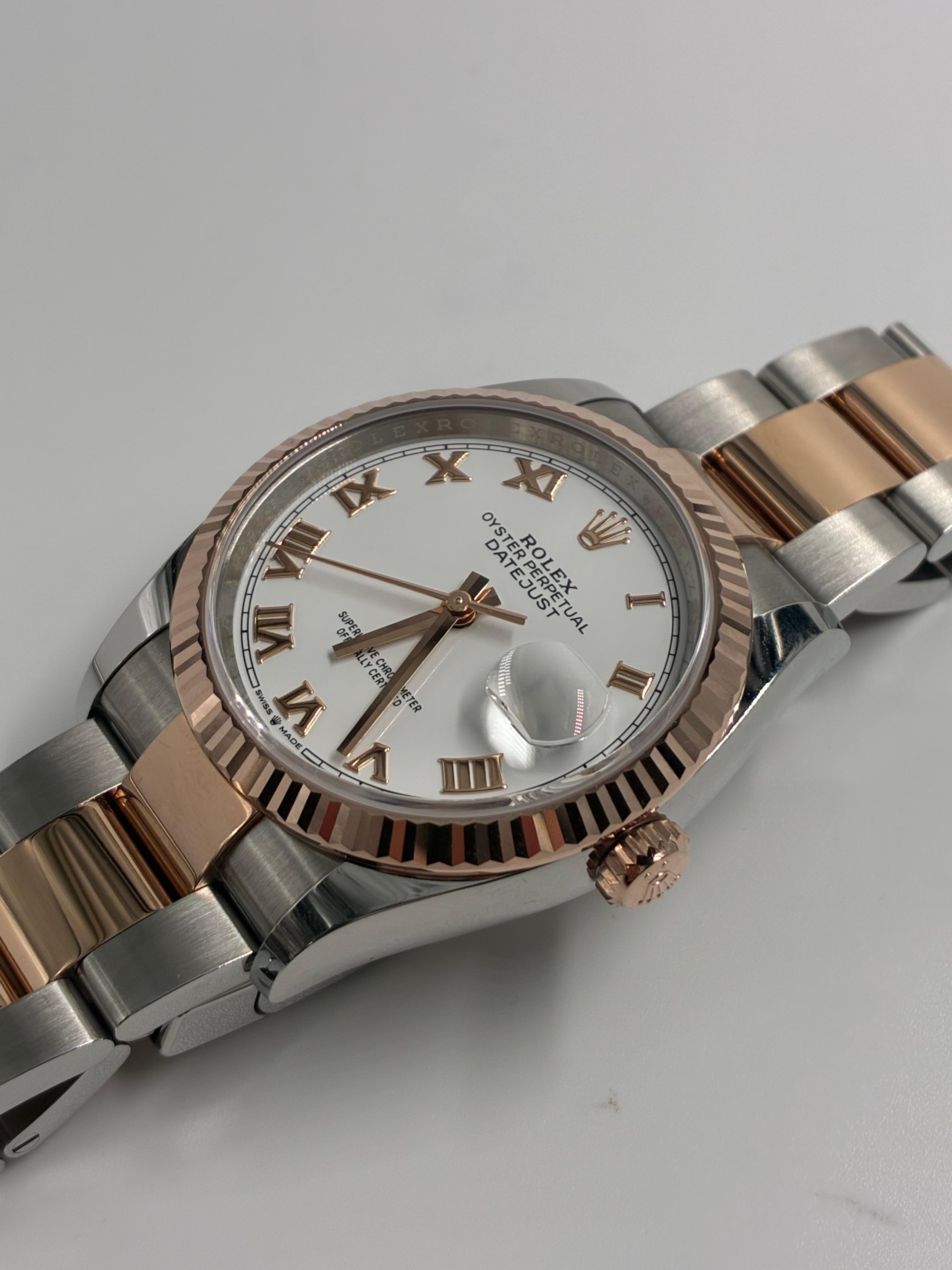 Rolex Datejust 36 126231 White Roman Oyster 2026