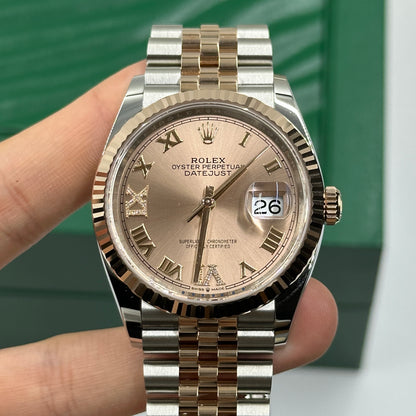 Rolex Datejust 36 126231 Pink VIIX  Roman Jubilee 2025