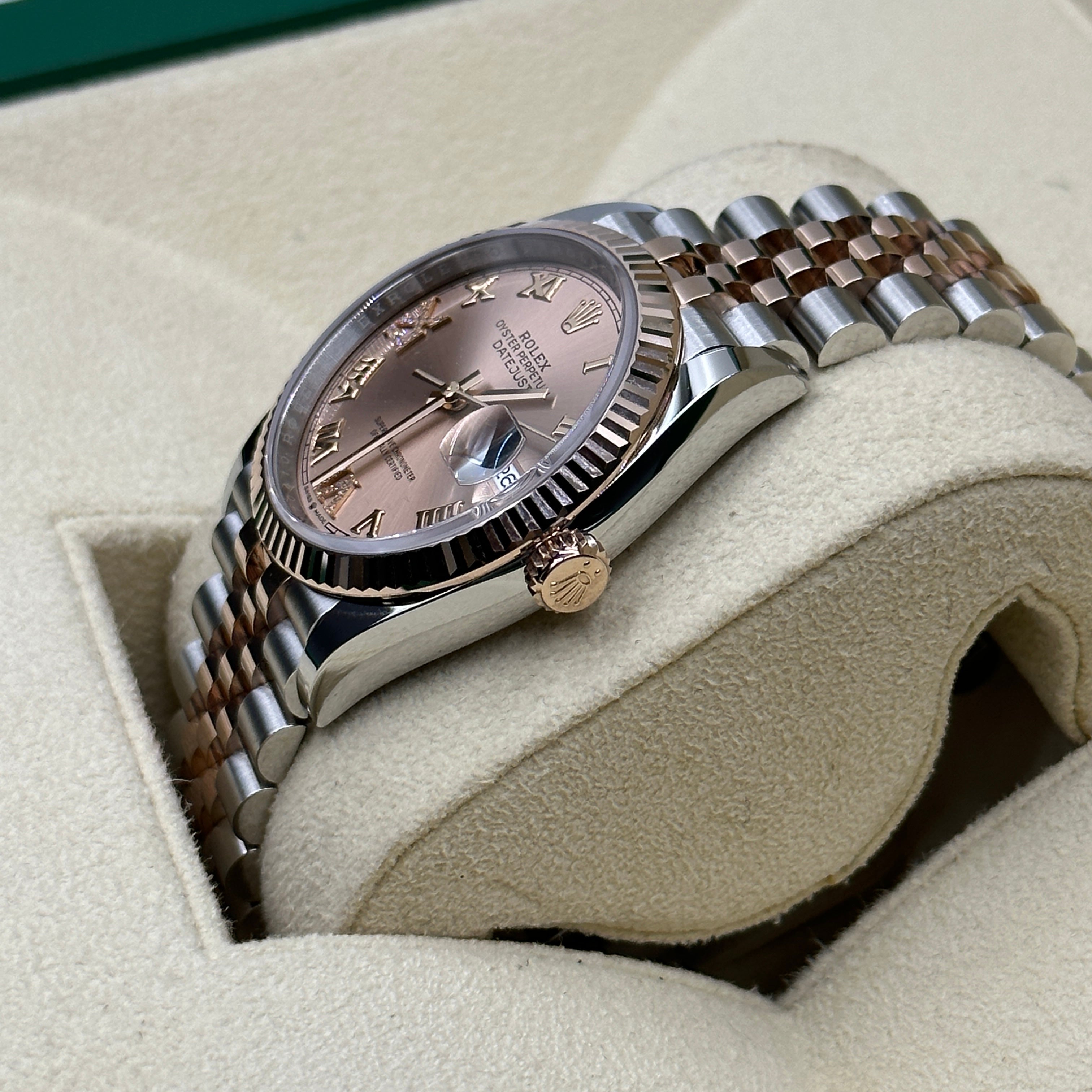 Rolex Datejust 36 126231 Pink VIIX  Roman Jubilee 2025