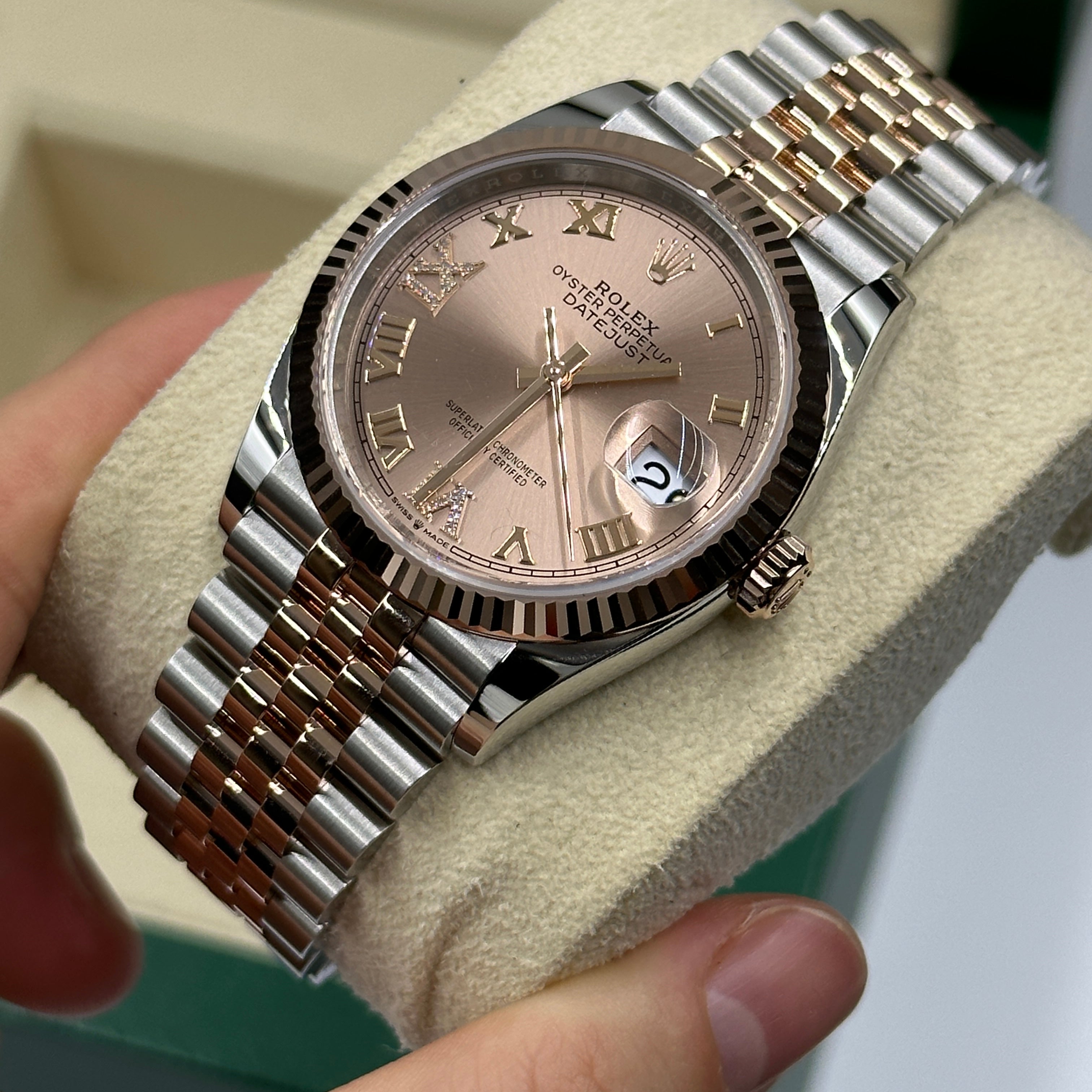 Rolex Datejust 36 126231 Pink VIIX  Roman Jubilee 2025