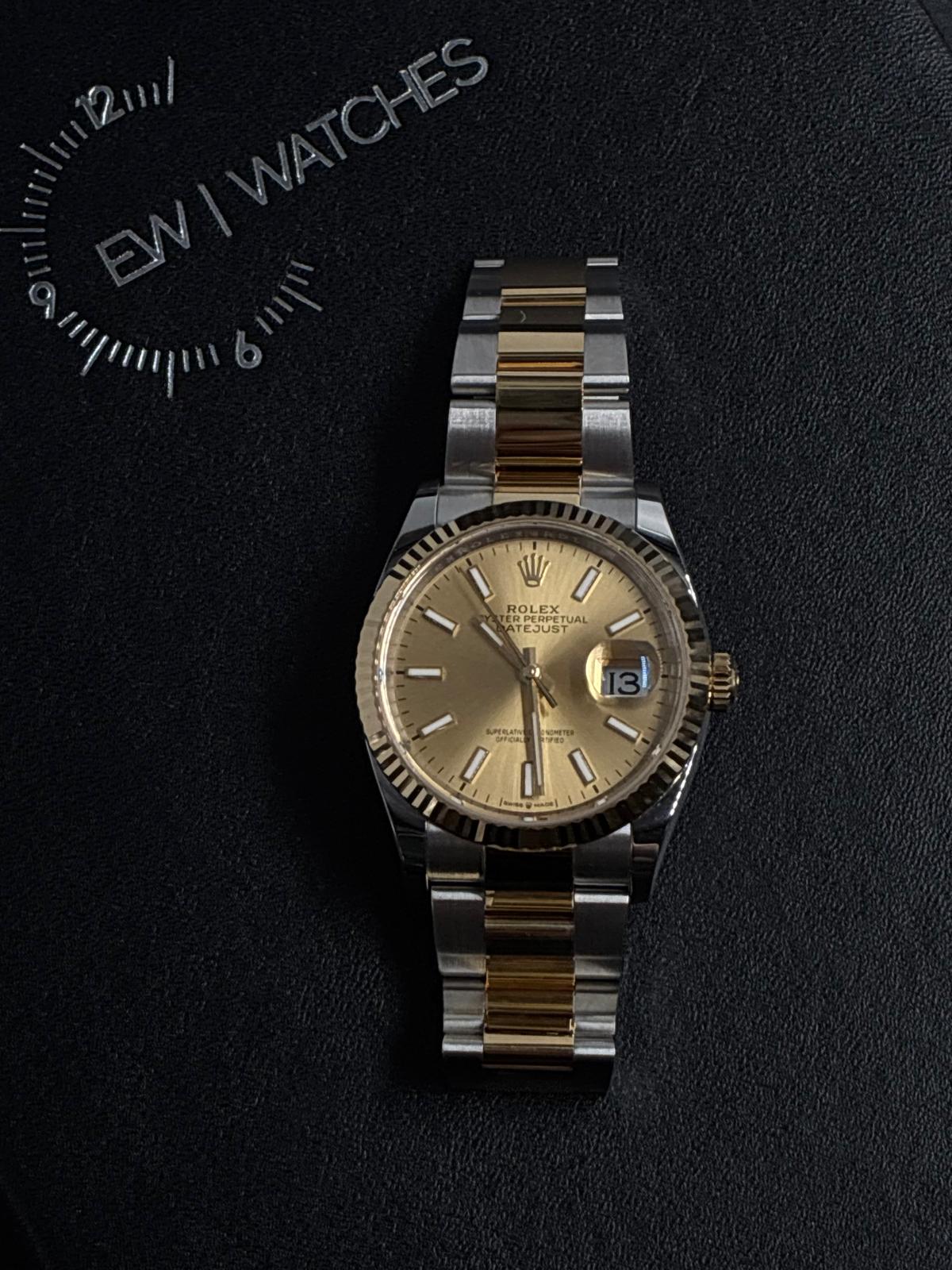 Rolex Datejust 36 126233 Champagne Index Dial Oyster 2025