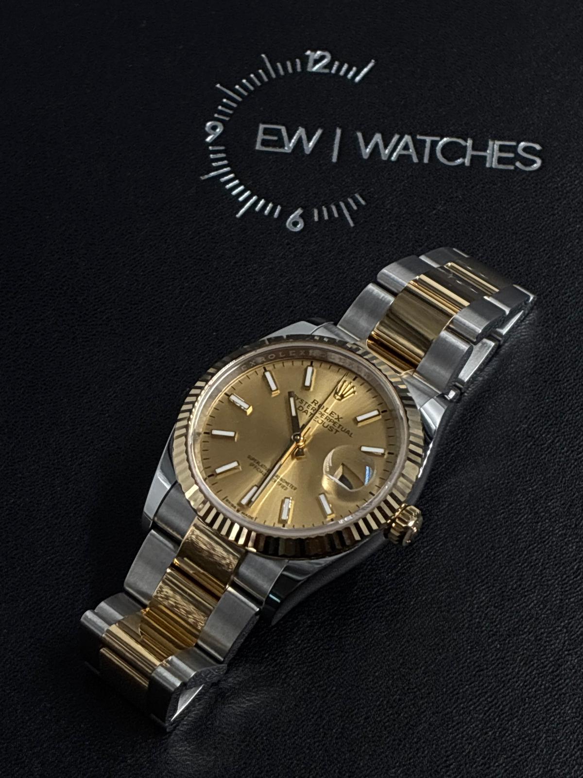 Rolex Datejust 36 126233 Champagne Index Dial Oyster 2025