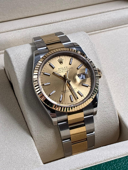Rolex Datejust 36 126233 Champagne Index Dial Oyster 2026