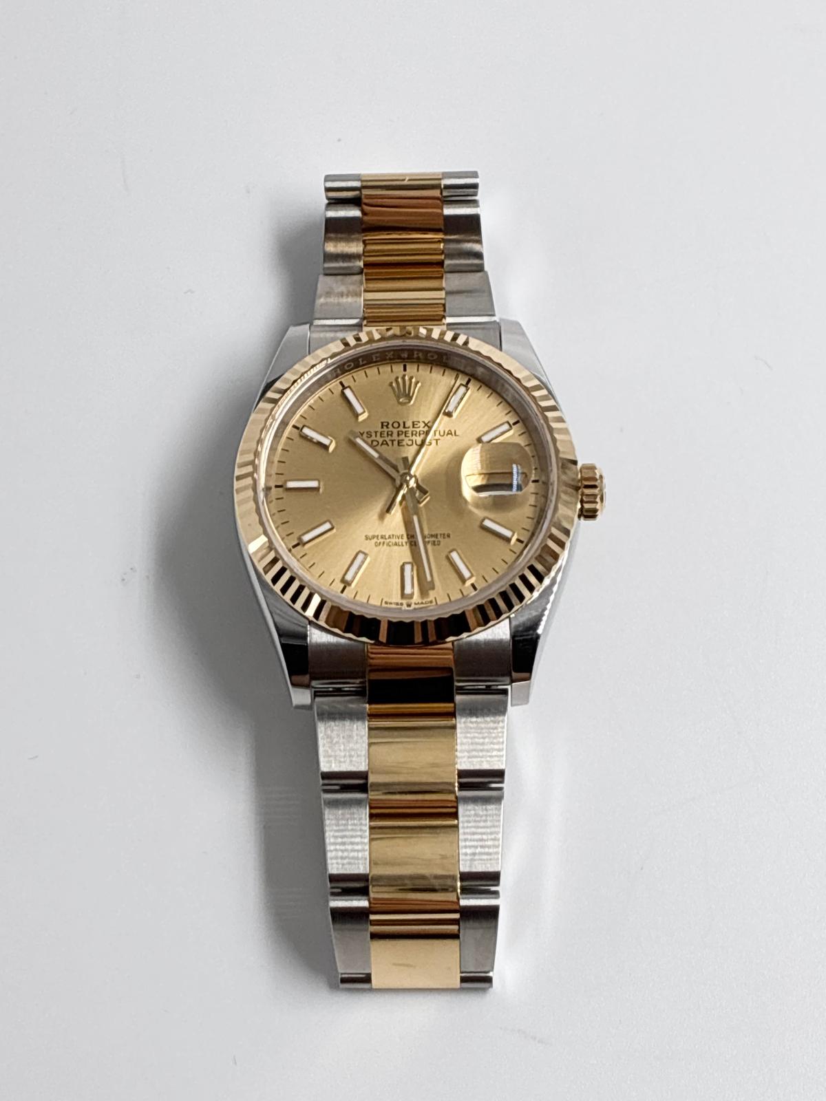 Rolex Datejust 36 126233 Champagne Index Dial Oyster 2026