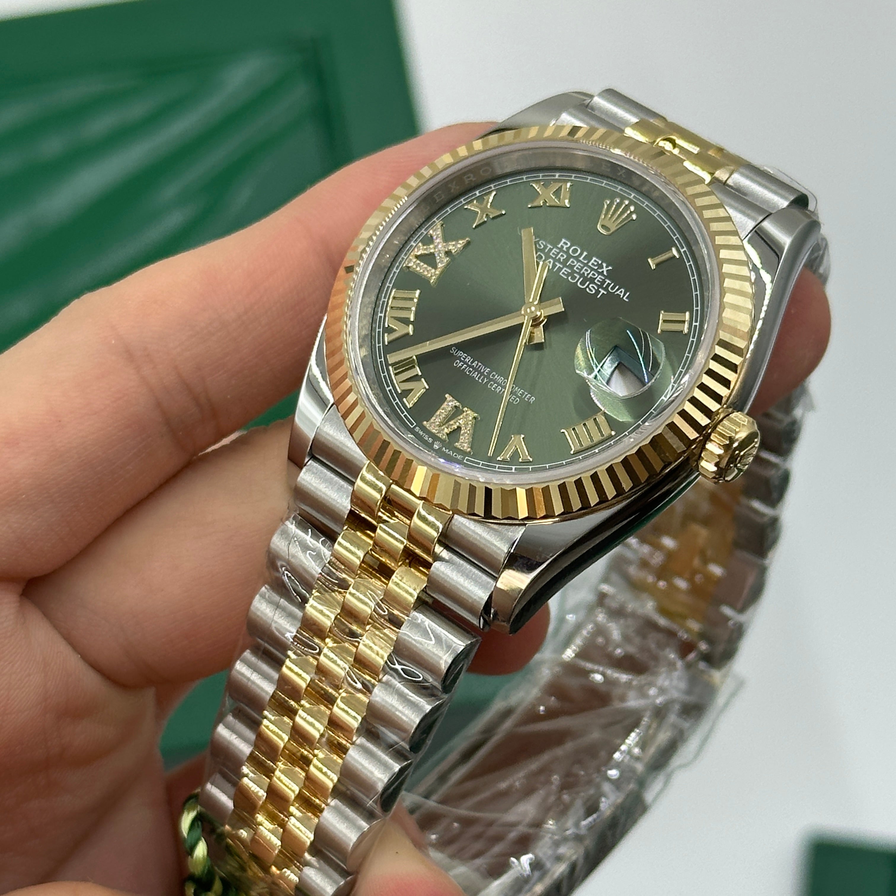 Rolex Datejust 36 126233 Green VIIX Jubilee 2024
