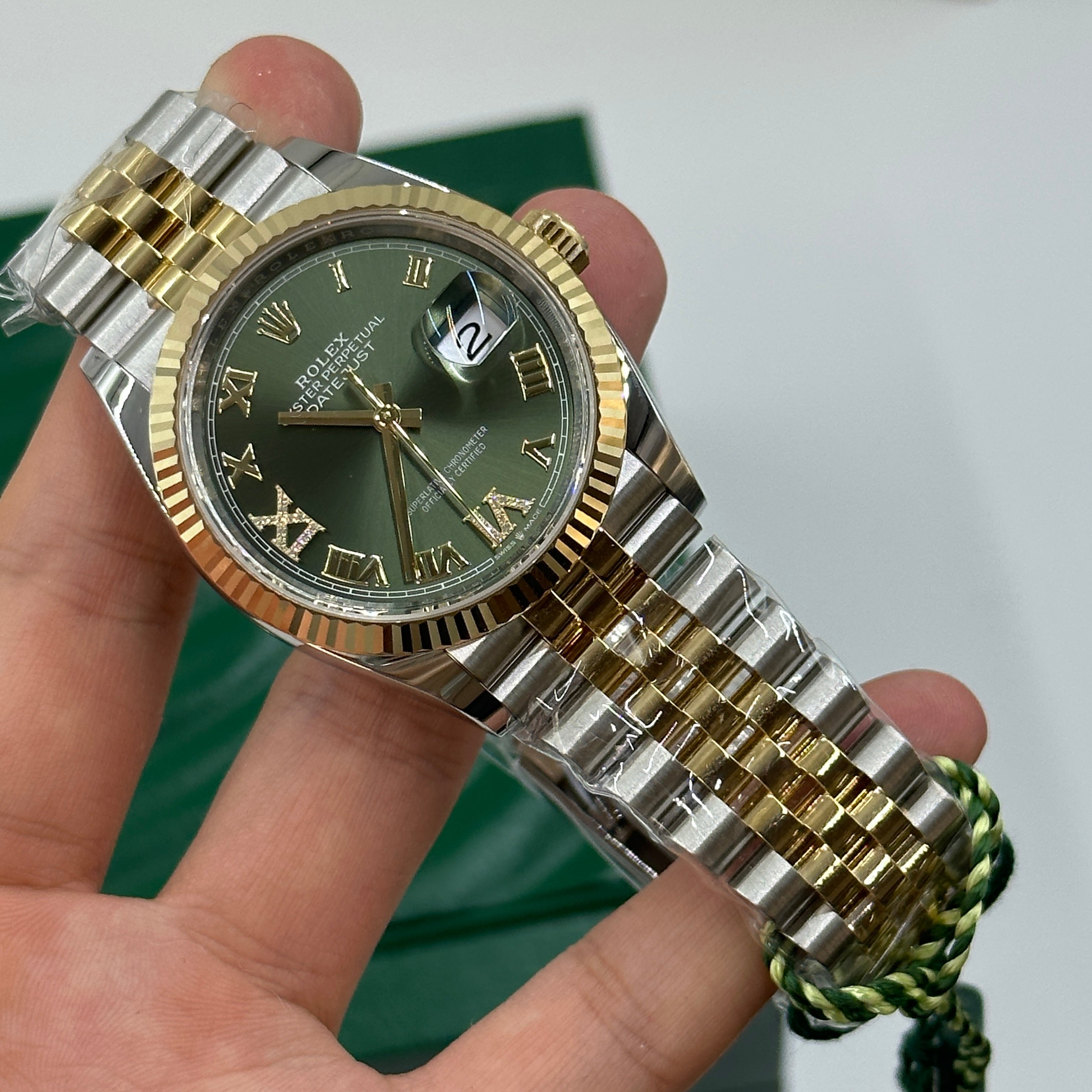 Rolex Datejust 36 126233 Green VIIX Jubilee 2025 – EW Watches