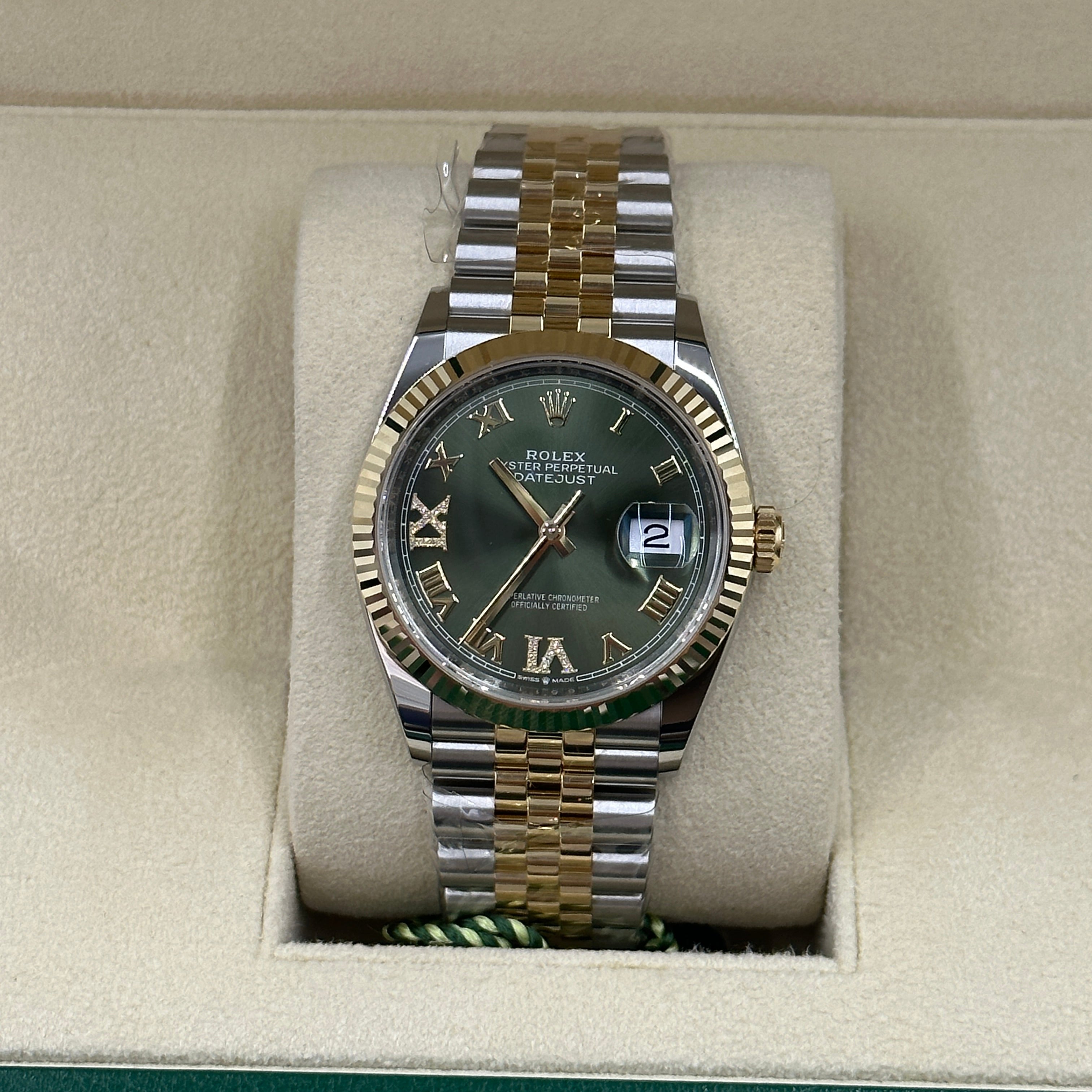 Rolex Datejust 36 126233 Green VIIX Jubilee 2024
