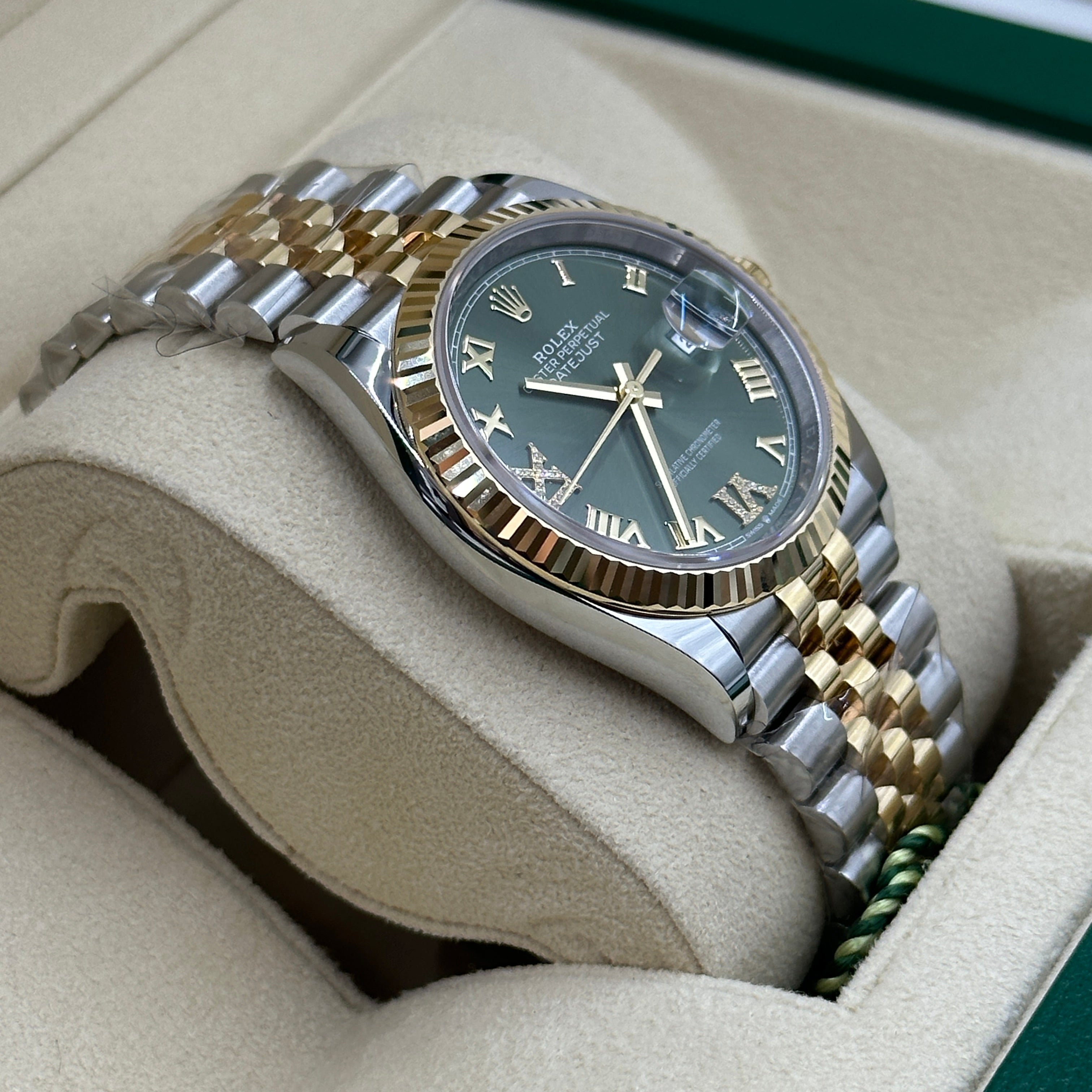 Rolex Datejust 36 126233 Green VIIX Jubilee 2024