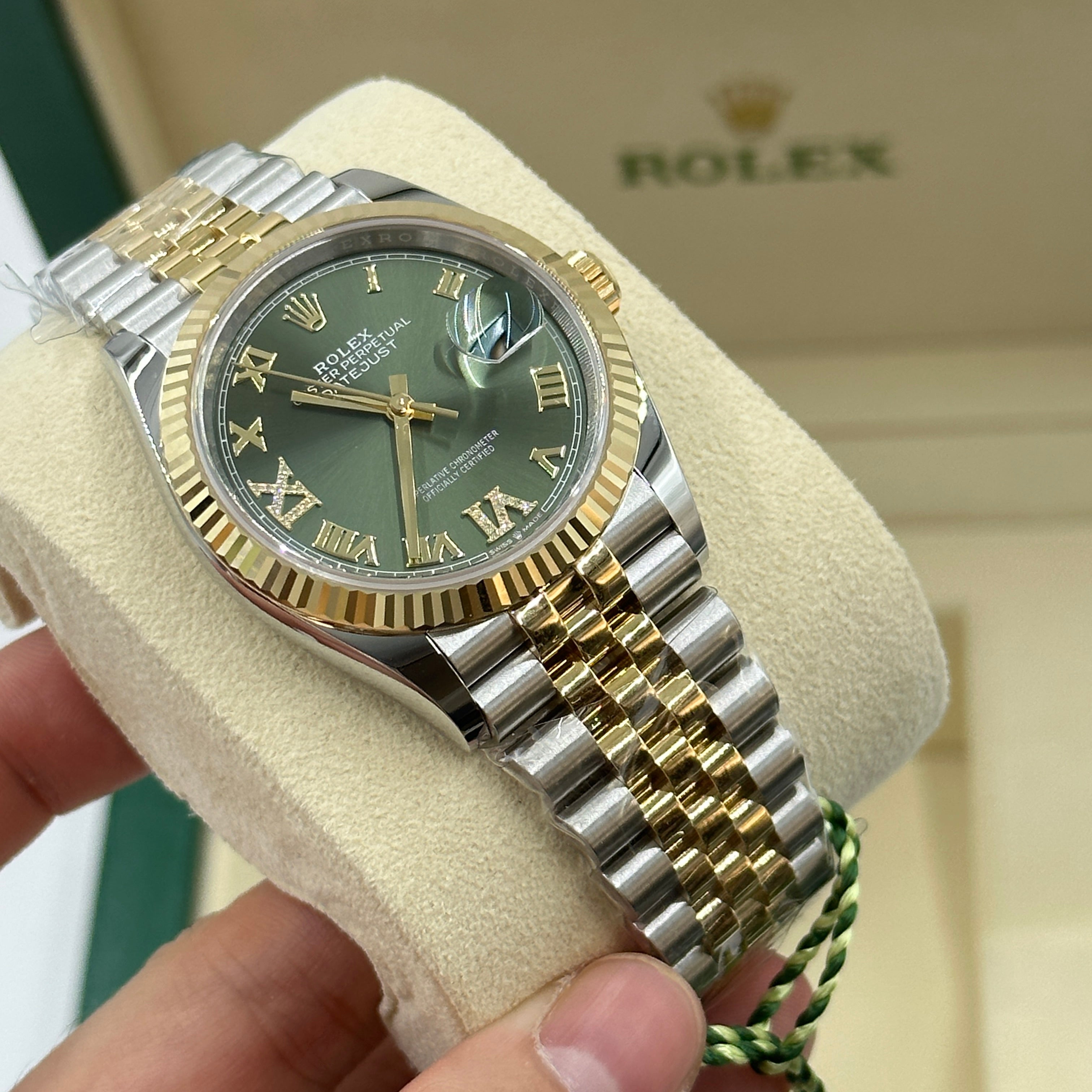 Rolex Datejust 36 126233 Green VIIX Jubilee 2024