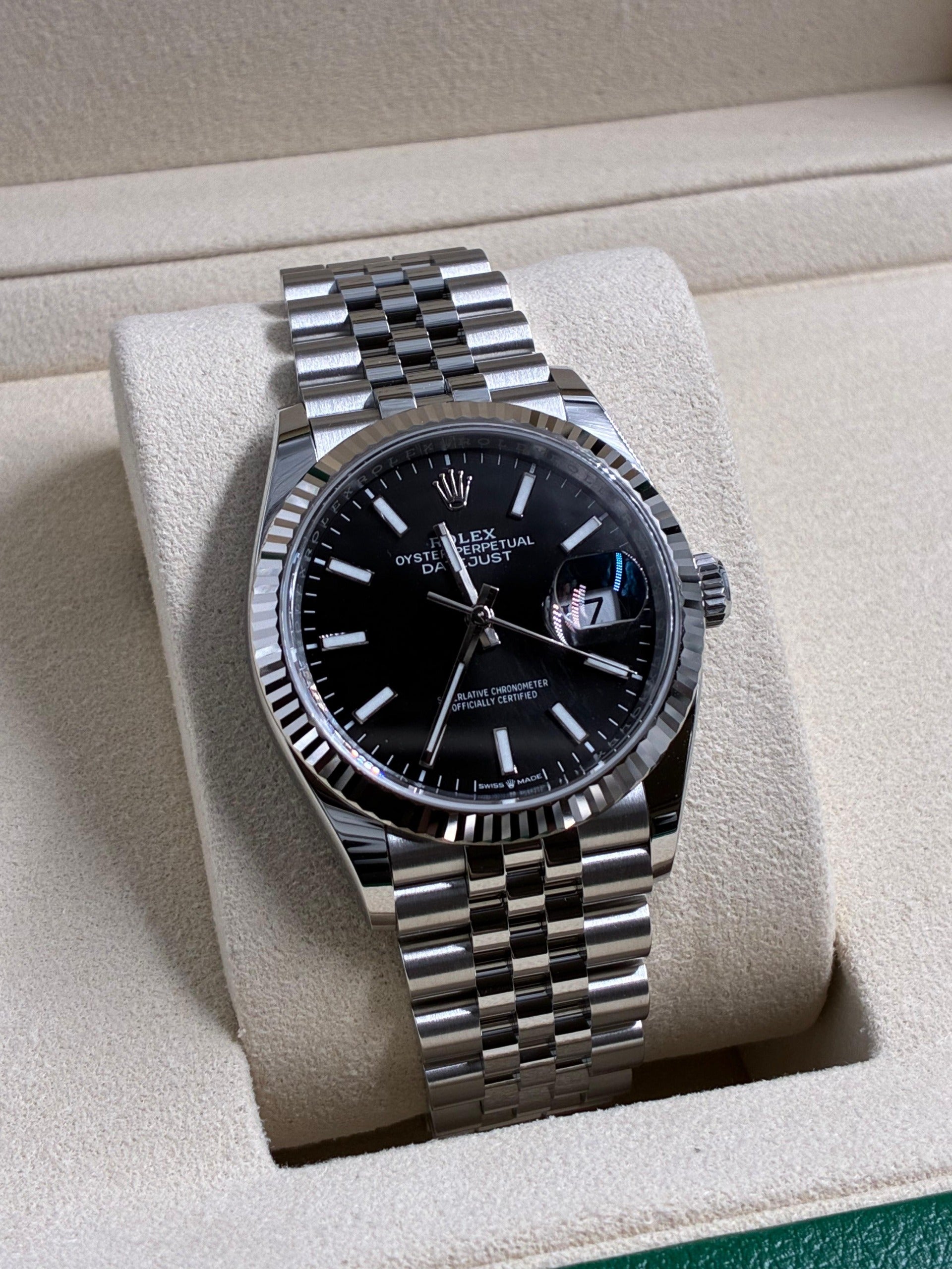 Rolex Datejust 36 126234 Black Index Jubilee 2026 – EW Watches
