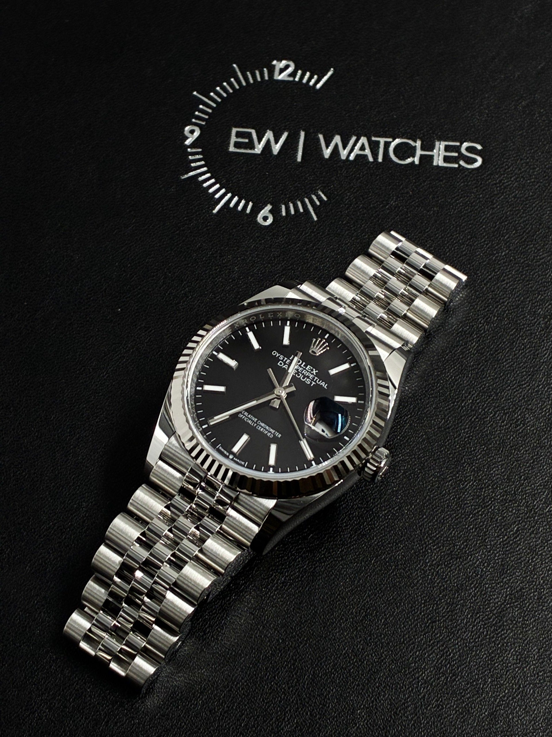 Rolex Datejust 36 126234 Black Index Jubilee 2026 – EW Watches