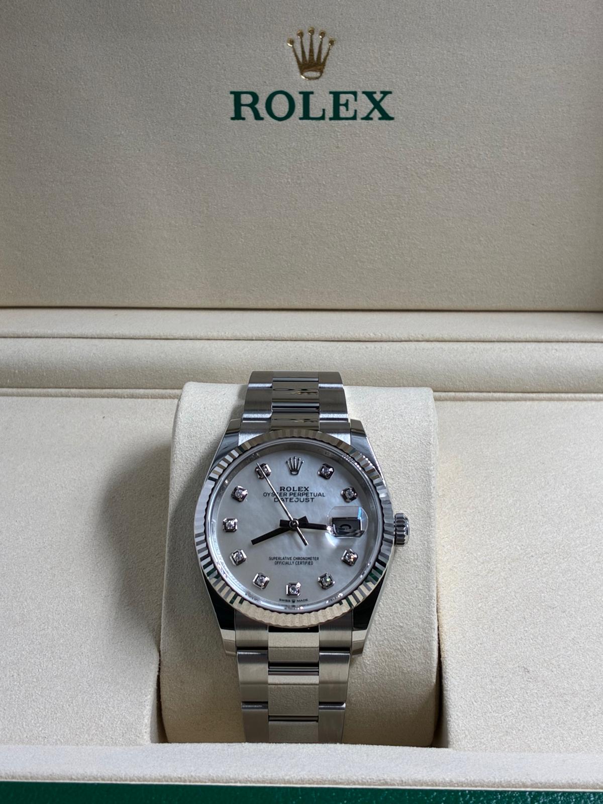 Rolex Datejust 36 126234NG White Oyster 2026