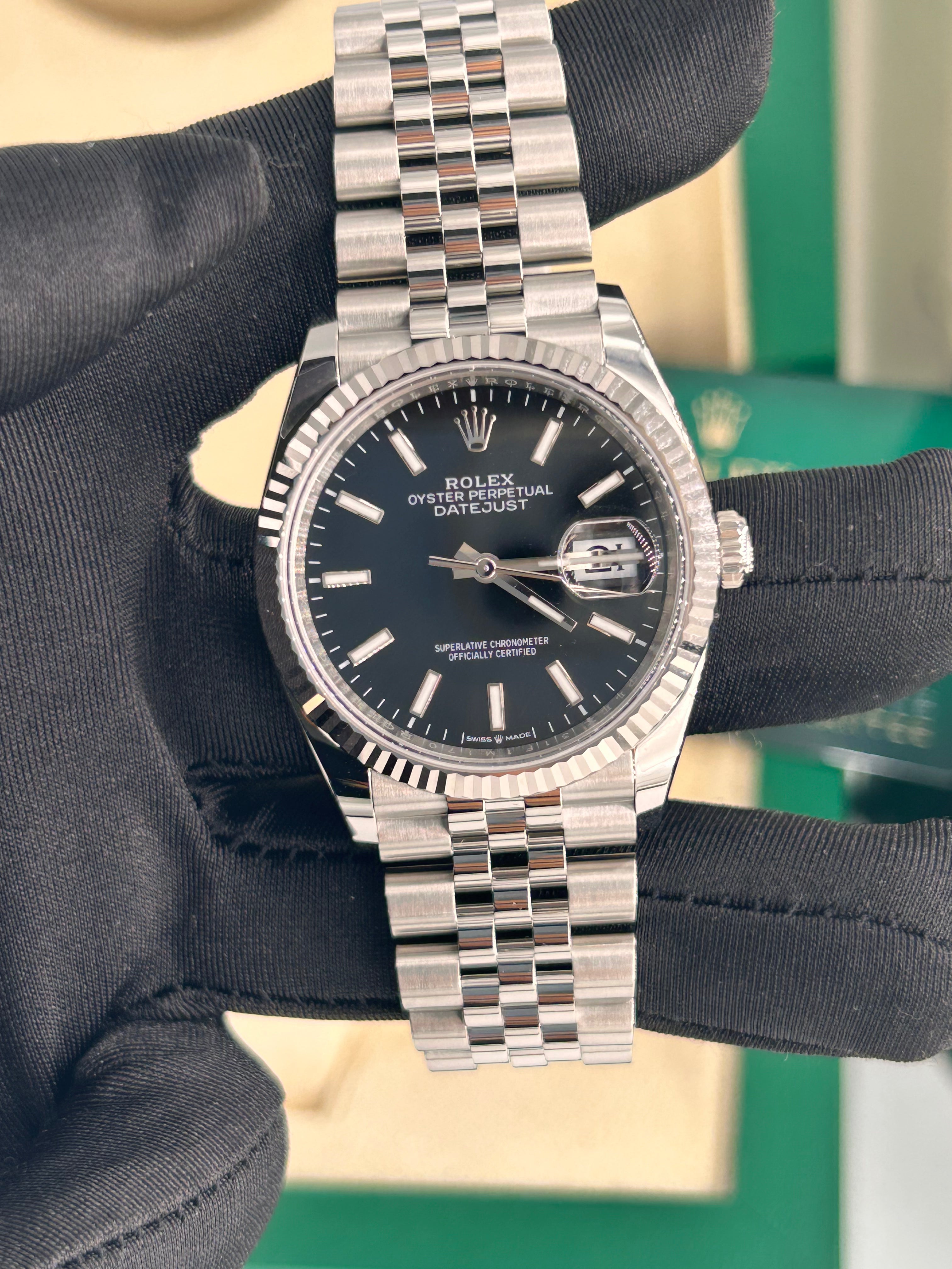 Rolex Datejust 36 126234 Black Index Jubilee