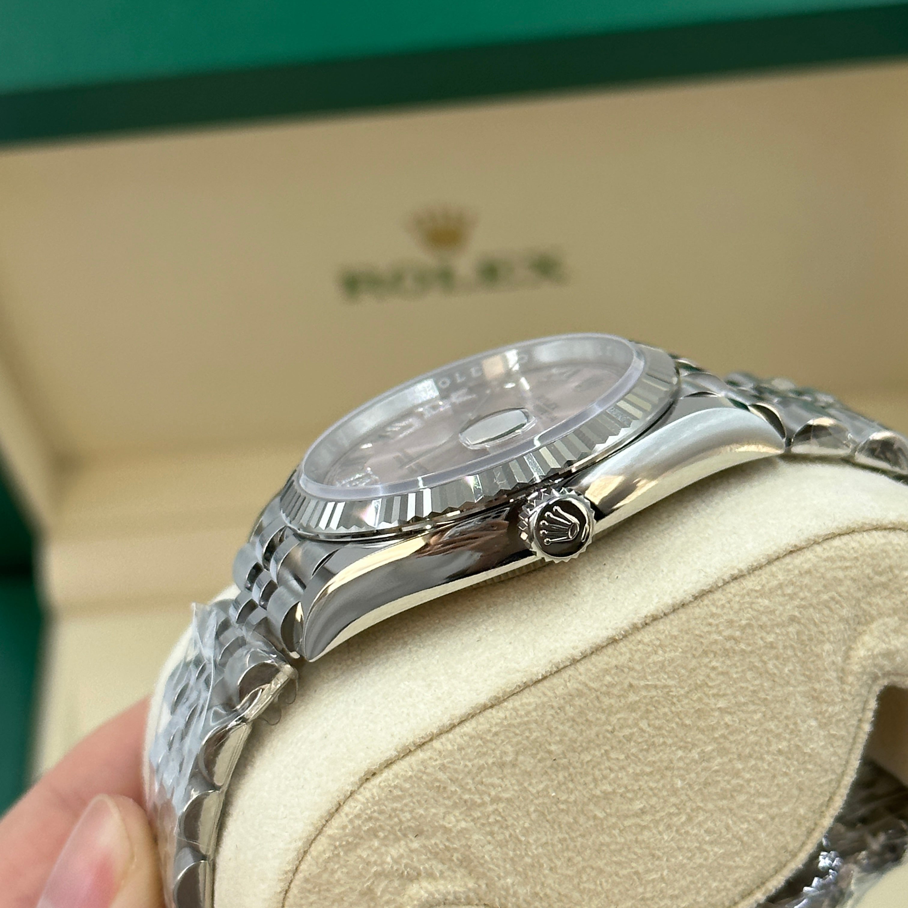 Rolex Datejust 36 126234 Pink Roman VIIX Diamond Dial Jubilee