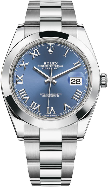 Rolex Datejust 41 126300 Blue Roman Oyster