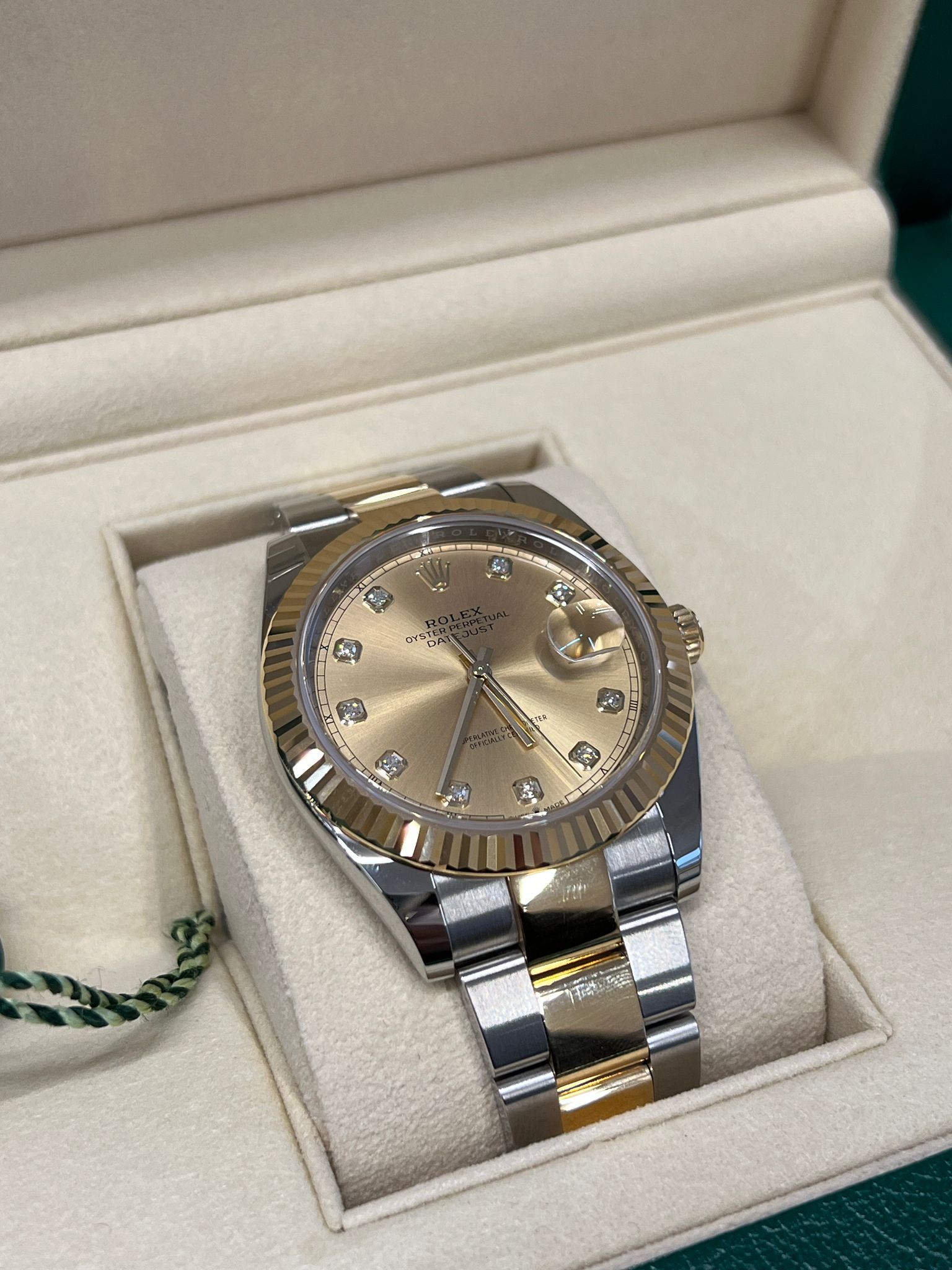 Rolex Datejust 41 126333G Champ Oyster 2024
