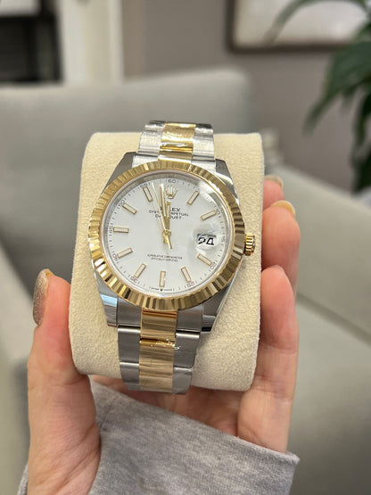 Rolex Datejust 41 126333 White Index Oyster 2025