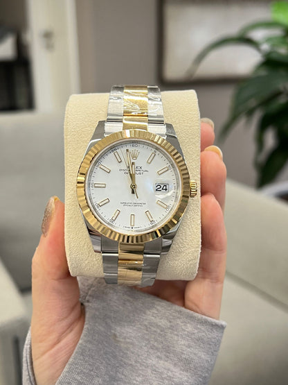 Rolex Datejust 41 126333 White Index Oyster 2025