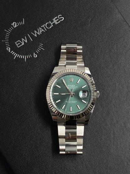 Rolex Datejust 41 126334 Mint Green Index Oyster 2026