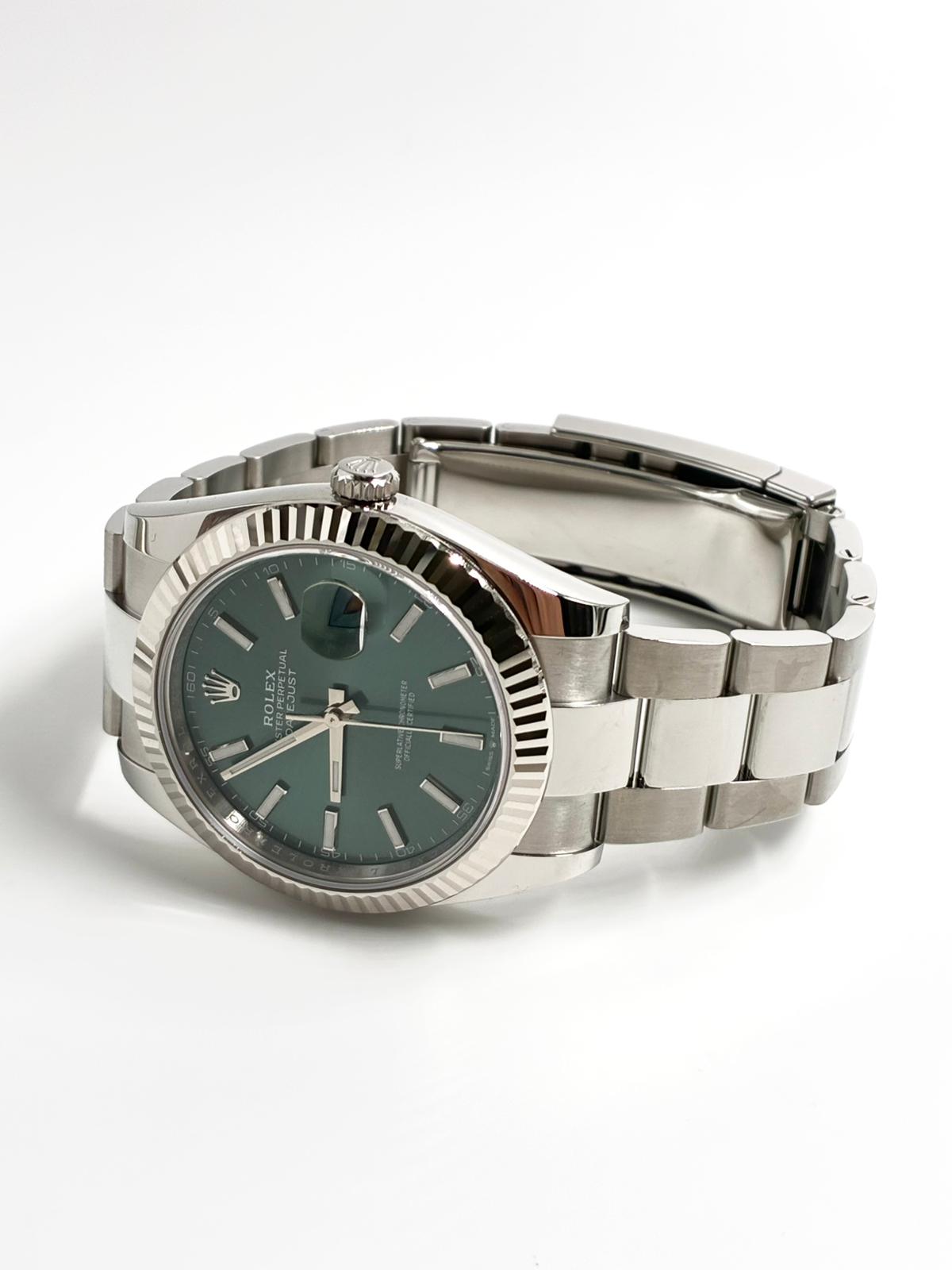 Rolex Datejust 41 126334 Mint Green Index Oyster 2026