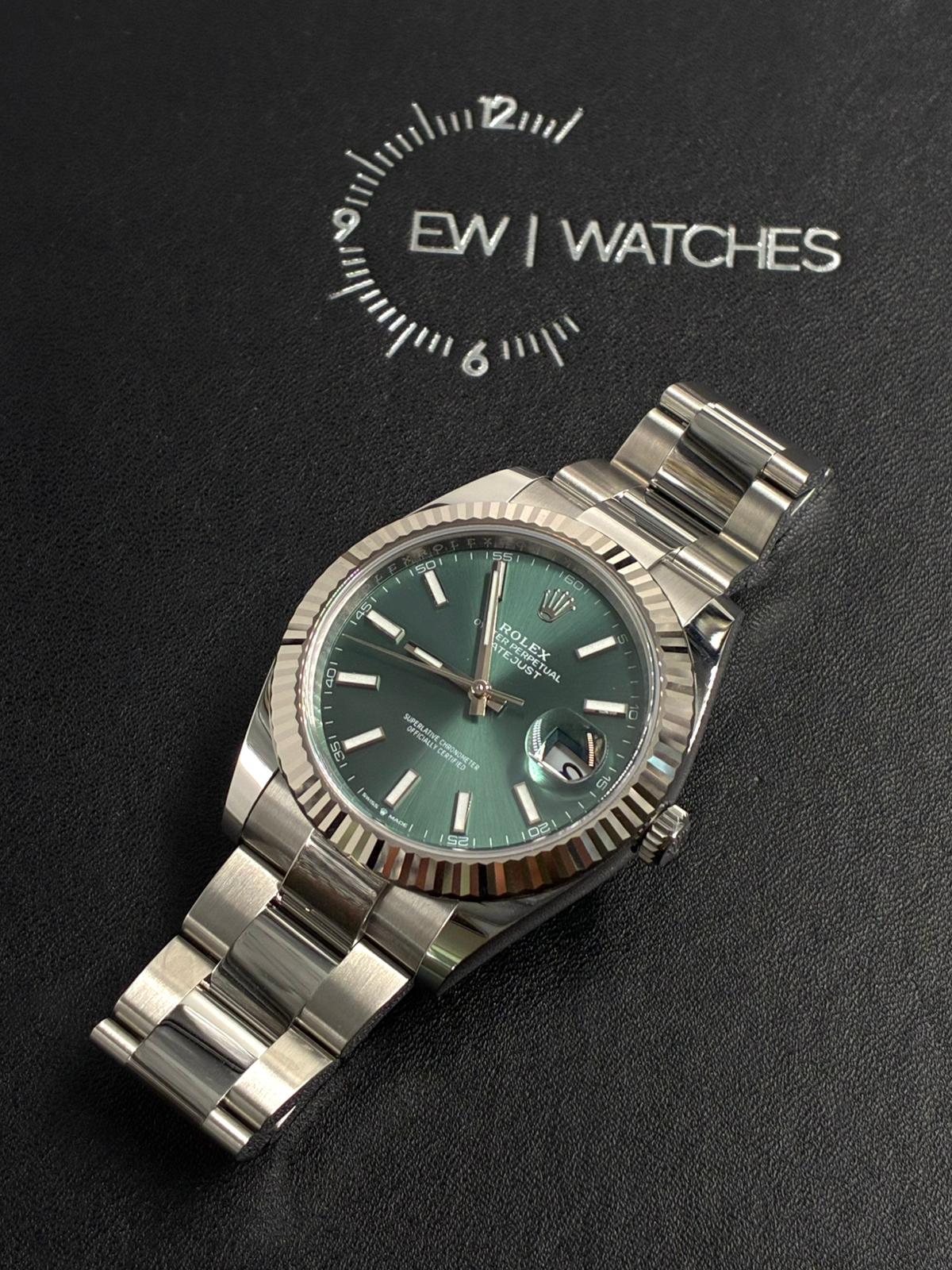 Rolex Datejust 41 126334 Mint Green Index Oyster 2026