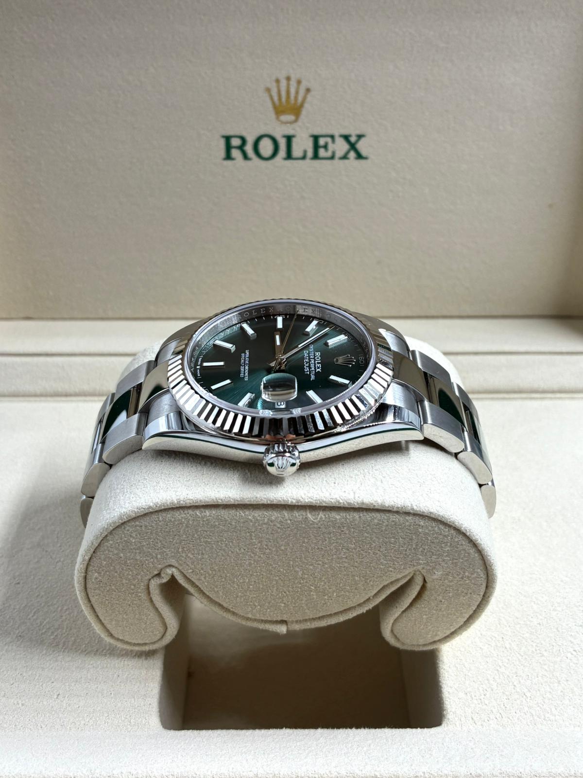 Rolex Datejust 41 126334 Mint Green Index Oyster 2026