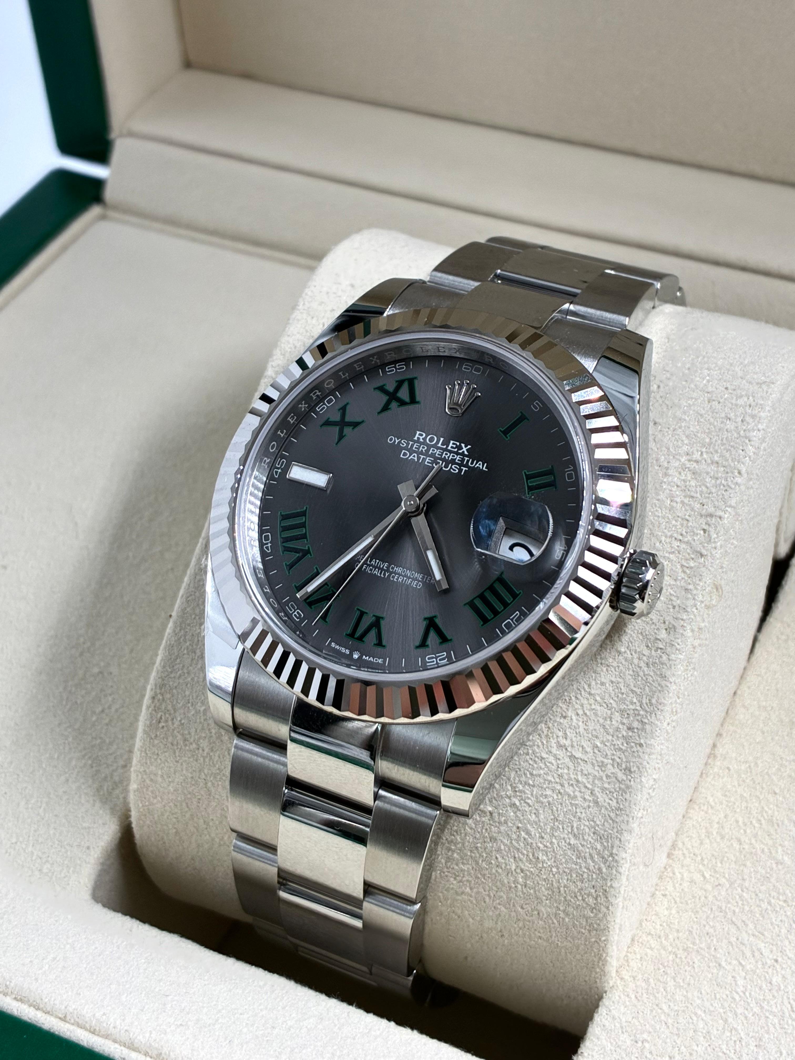 Rolex Datejust 41 126334 Wimbledon Oyster 2025