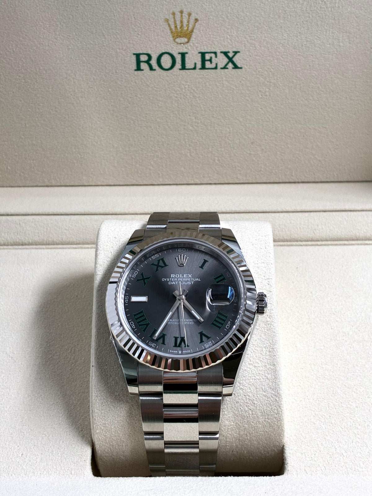 Rolex Datejust 41 126334 Wimbledon Oyster 2026