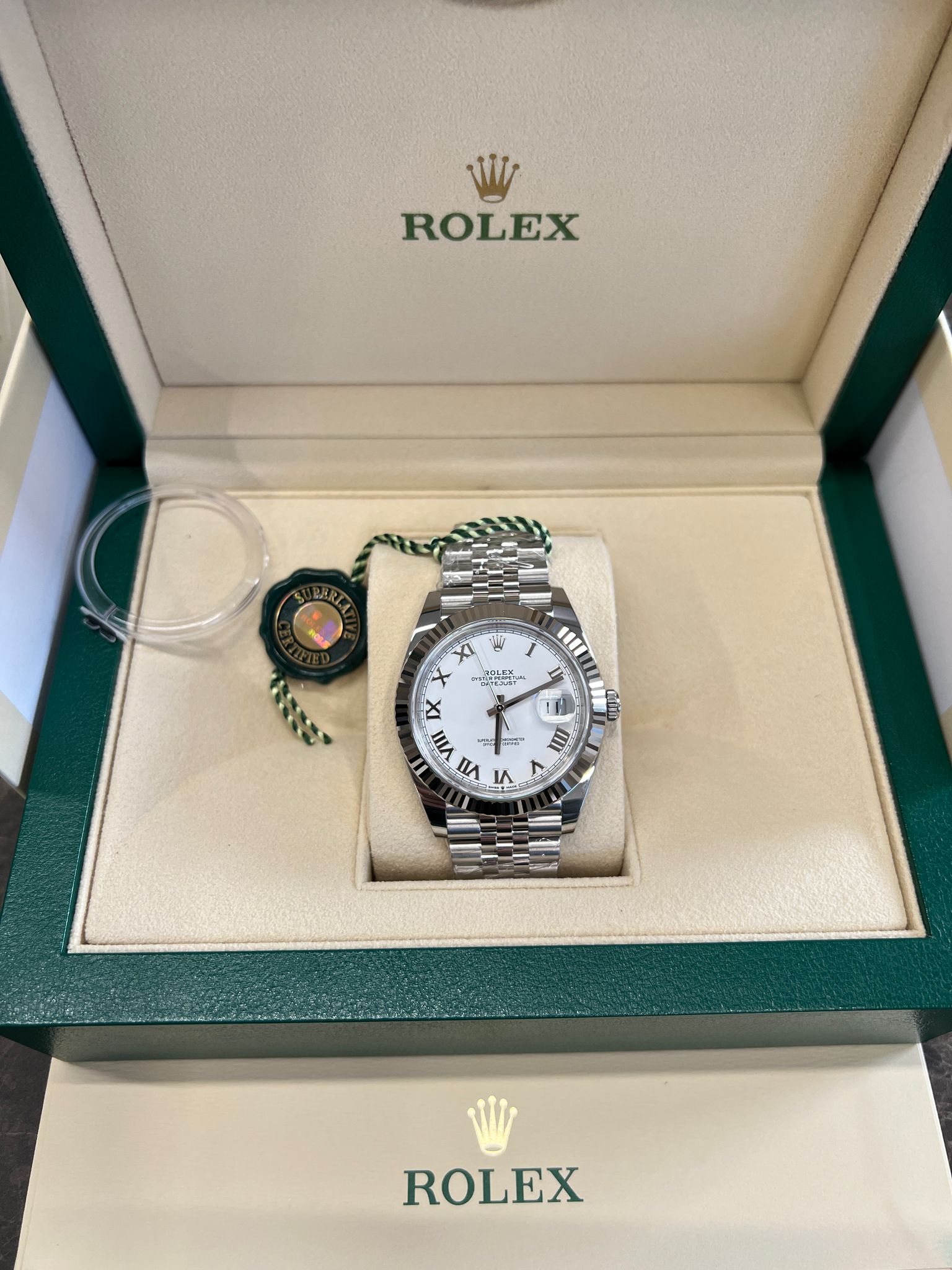 Rolex Datejust 41 126334 White Roman Jubilee 2025