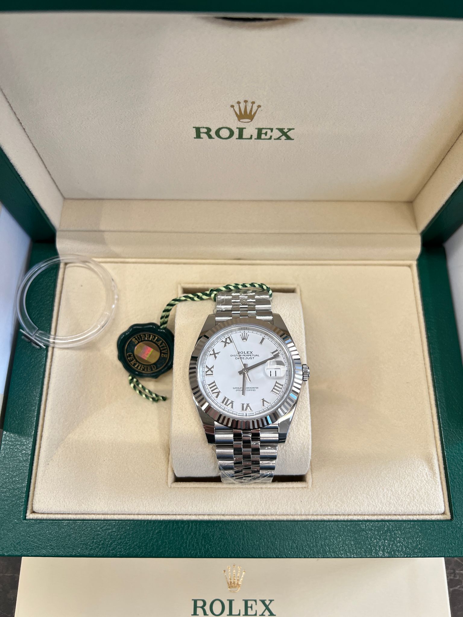 Rolex Datejust 41 126334 White Roman Jubilee 2025