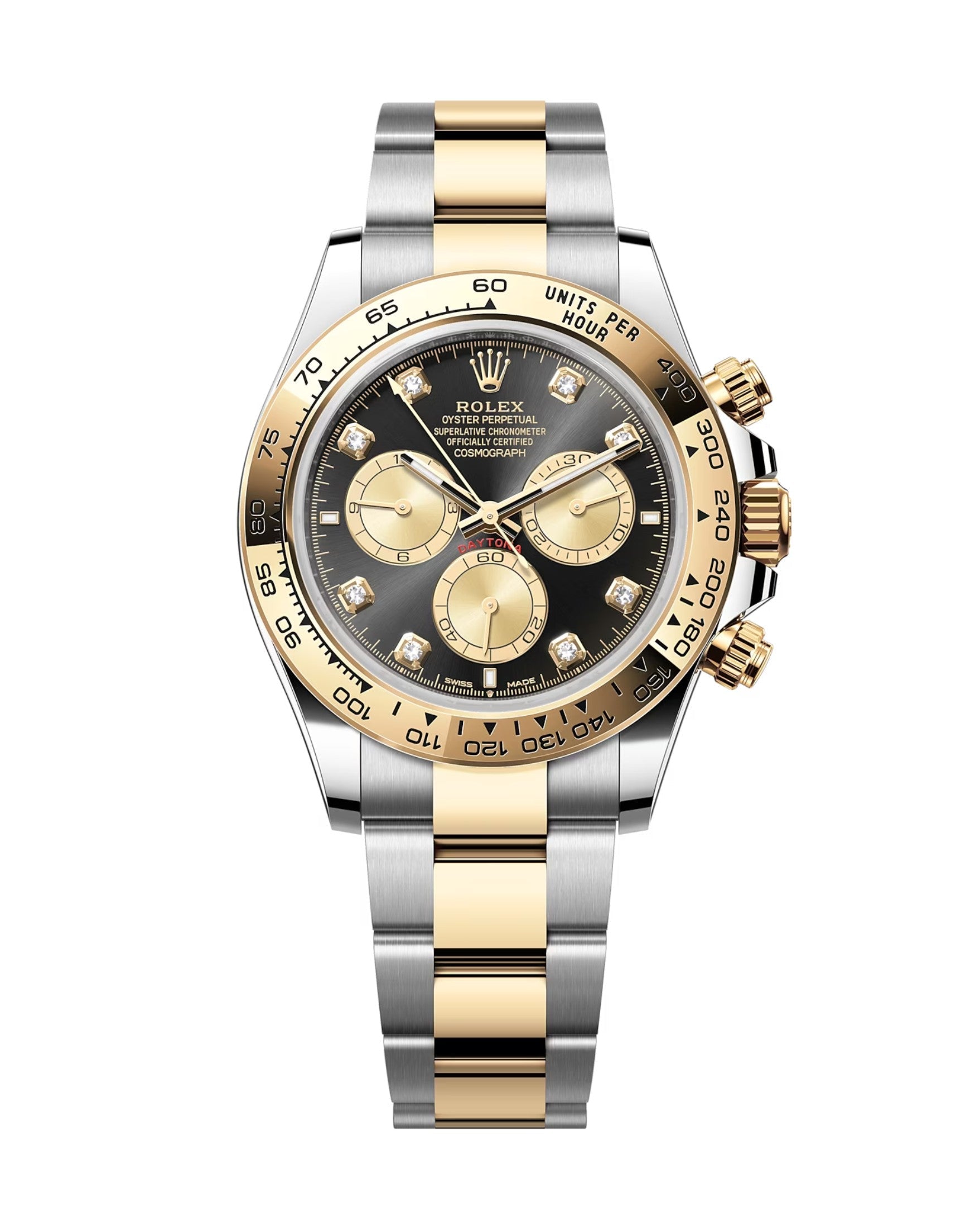 Rolex Cosmograph Daytona 126503 Bright black and golden set with diamonds