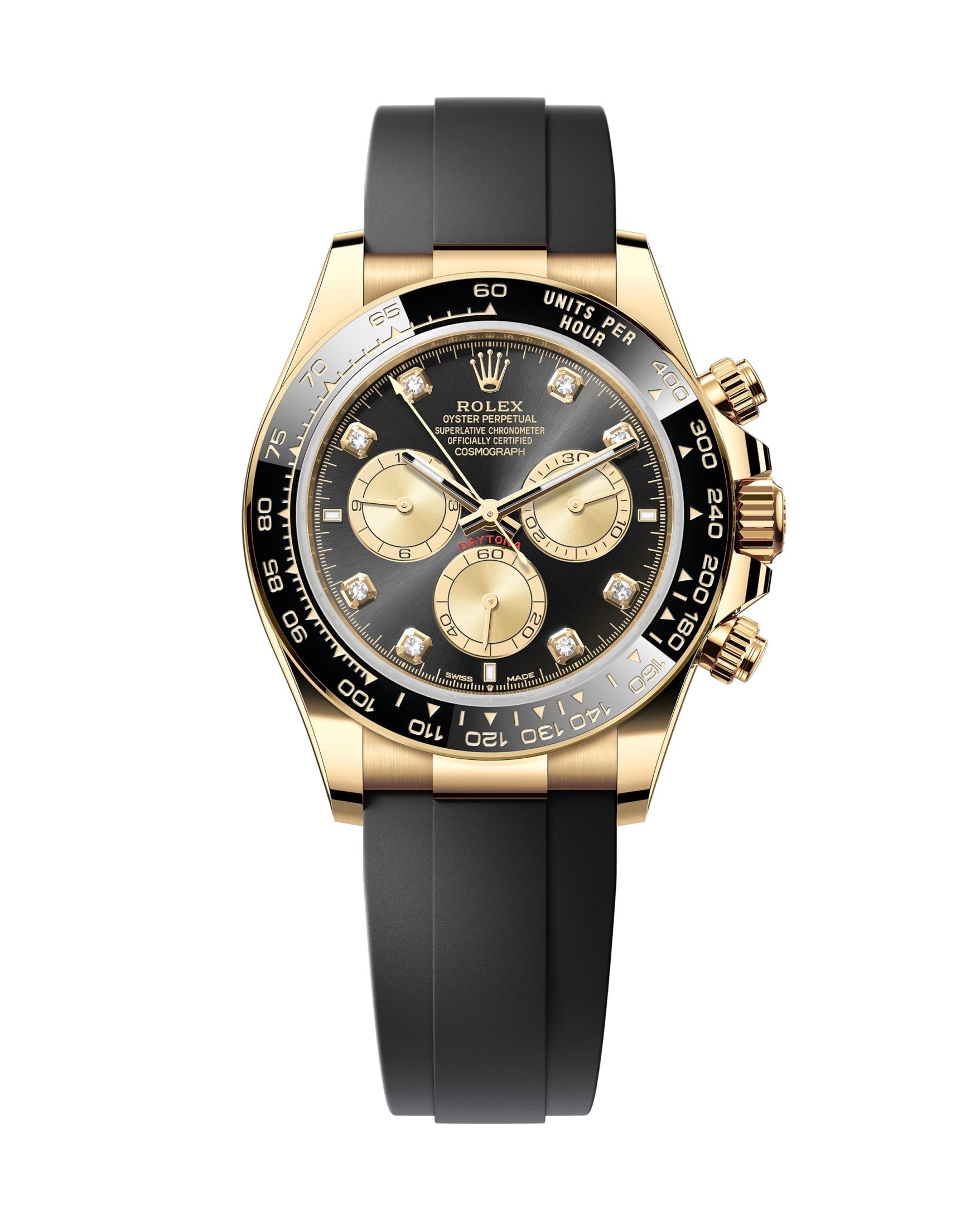 Rolex Cosmograph Daytona 126518 Bright black and golden set with diamonds
