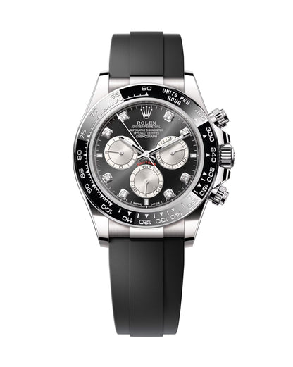Rolex Cosmograph Daytona 126519 Bright black and steel set with diamonds