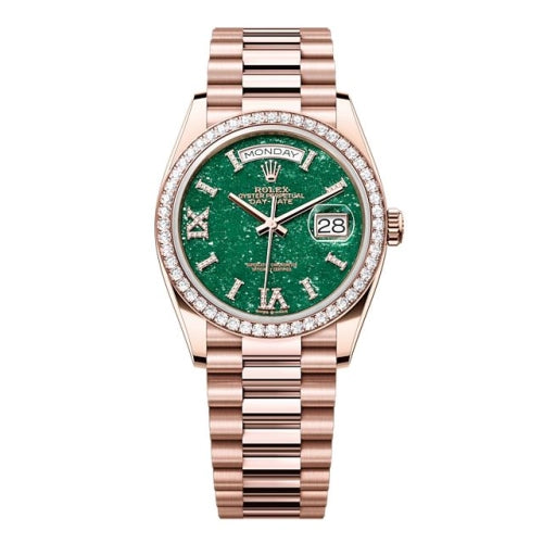 Rolex Day-Date 36 128345RBR Green Green Aventurine