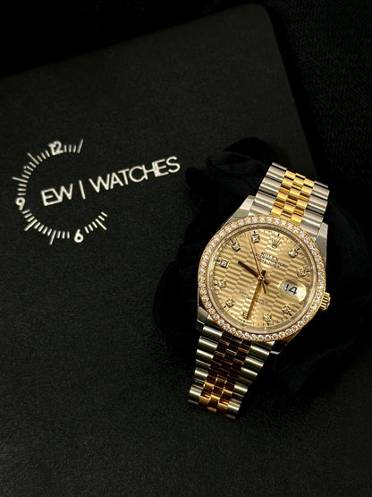 Rolex Datejust 36 126283G Champ Fluted Jubilee 2024