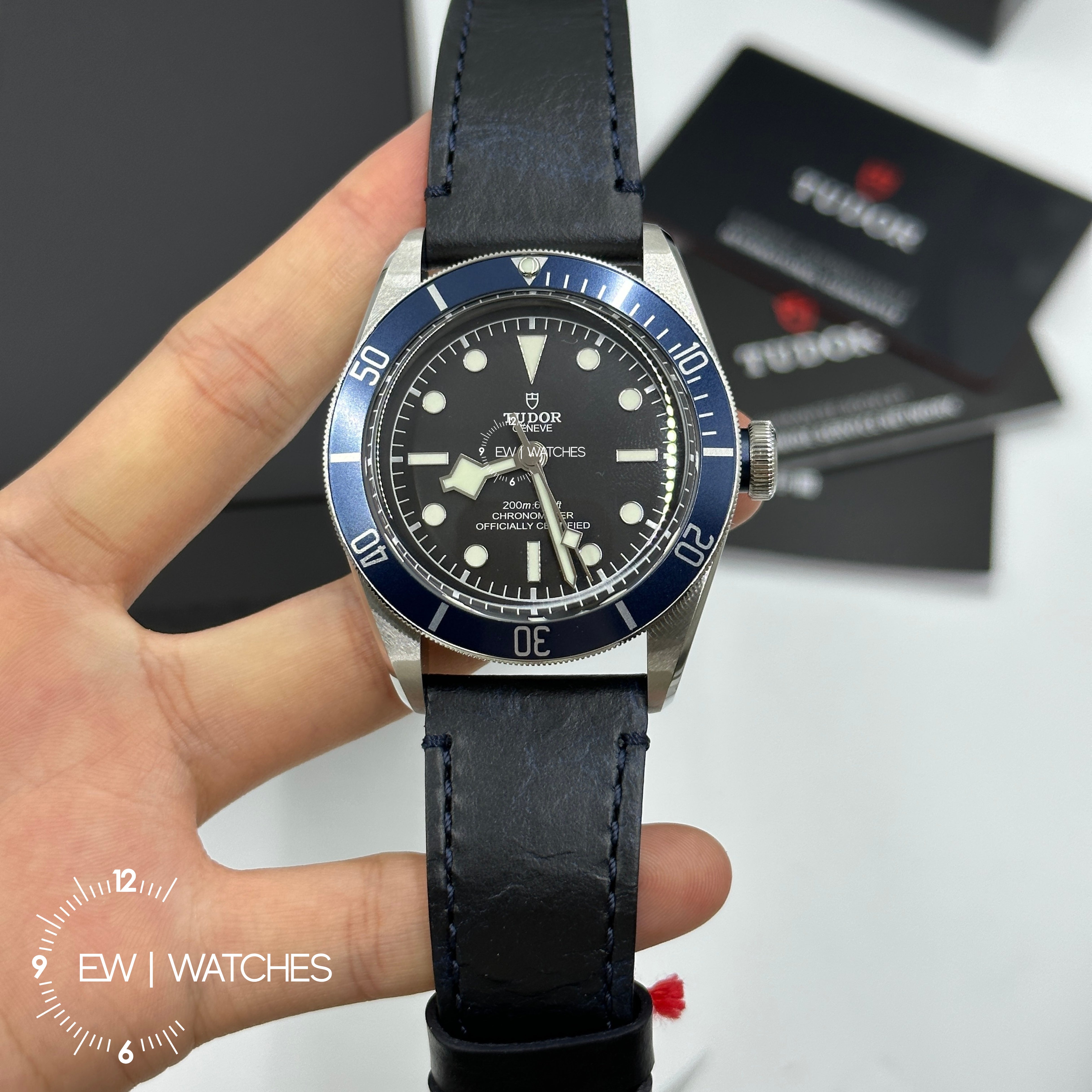 Tudor Black Bay 41mm 79230B-0007 Blue Leather 2024 – EW Watches