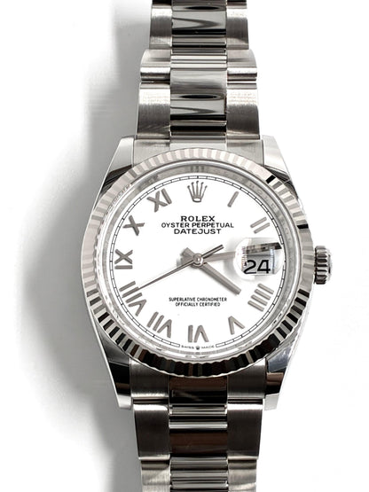 Rolex Datejust 36 126234 White Roman Oyster 2026